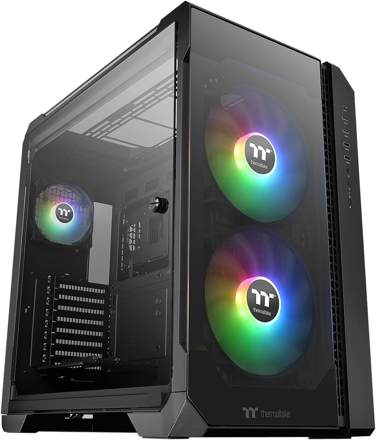 Main image of Thermaltake View 51 Motherboard Sync ARGB E-ATX Full Tower Gaming Computer Case with 2 x 200mm ARGB 5V Motherboard Sync RGB Fans + 140mm Black Rear Fan Pre-Installed, CA-1Q6-00M1WN-00