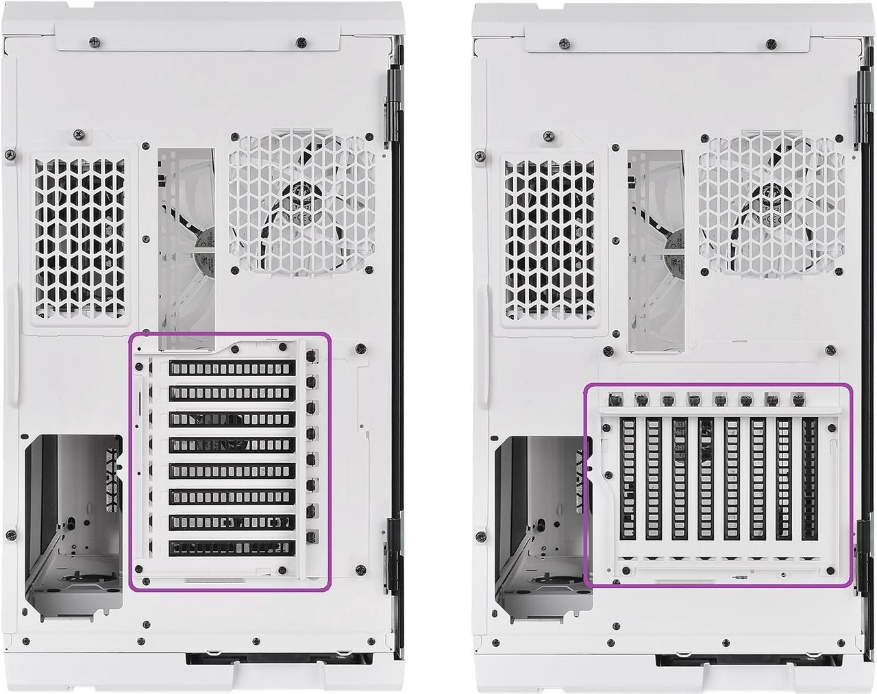 Alt view image 12 of 18 - Thermaltake View 51 Snow Motherboard Sync ARGB E-ATX Full Tower Gaming Computer Case with 2 200mm ARGB 5V Motherboard Sync RGB Fans + 140mm Black Rear Fan Pre-Installed CA-1Q6-00M6WN-00
