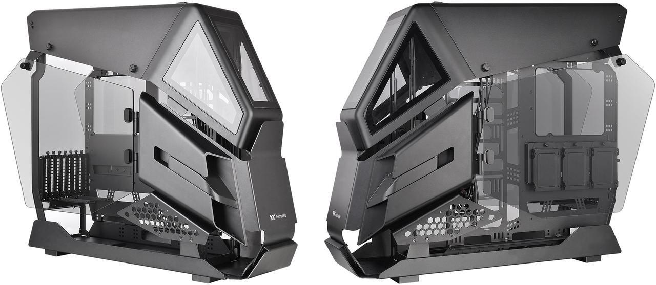 Alt view image 9 of 20 - Thermaltake AH T600 Helicopter Styled Open Frame Tempered Glass Swing Door E-ATX Full Tower Case CA-1Q4-00M1WN-00