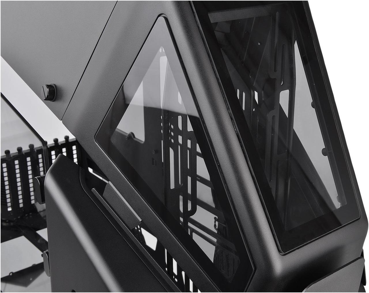 Alt view image 13 of 20 - Thermaltake AH T600 Helicopter Styled Open Frame Tempered Glass Swing Door E-ATX Full Tower Case CA-1Q4-00M1WN-00