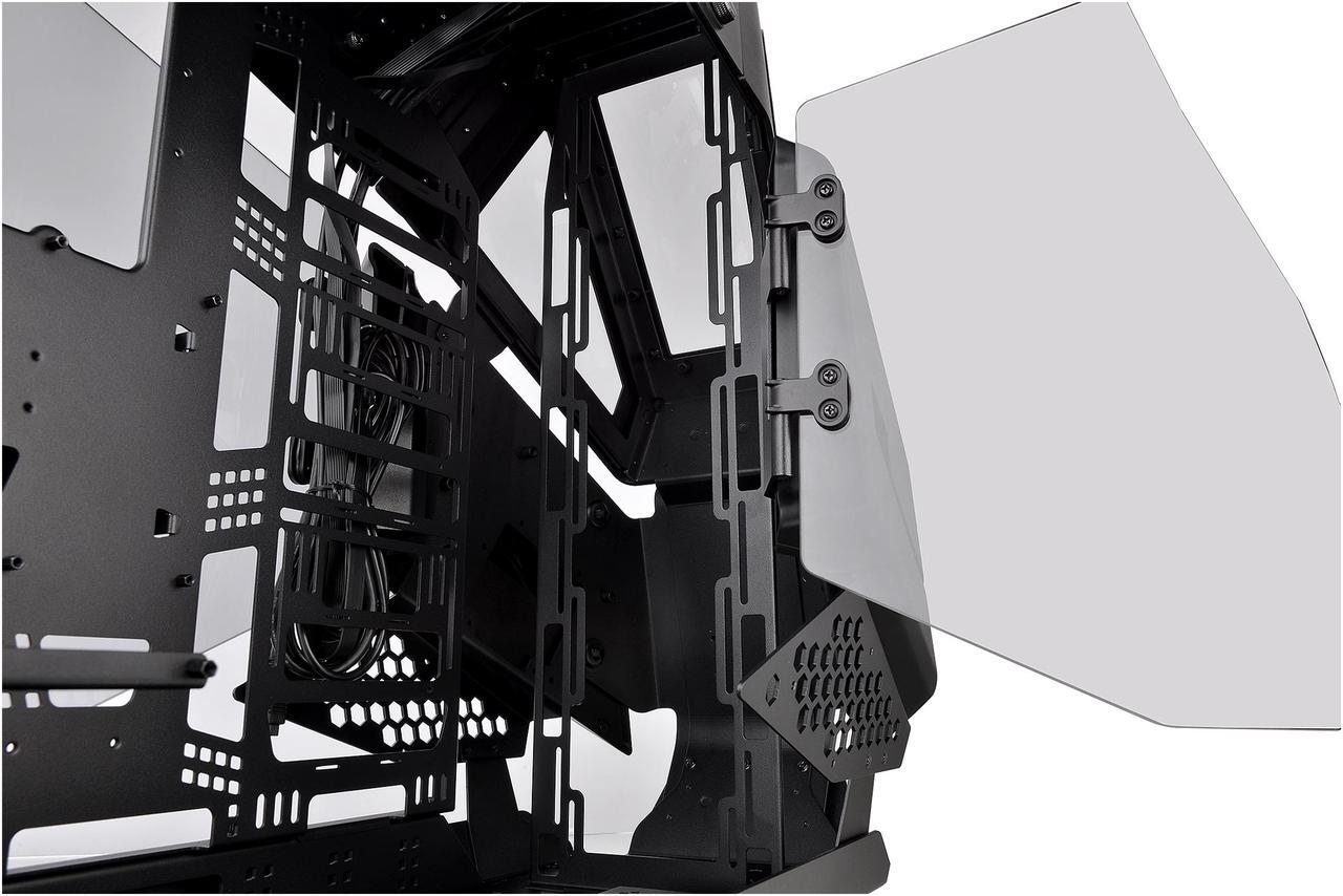 Alt view image 18 of 20 - Thermaltake AH T600 Helicopter Styled Open Frame Tempered Glass Swing Door E-ATX Full Tower Case CA-1Q4-00M1WN-00