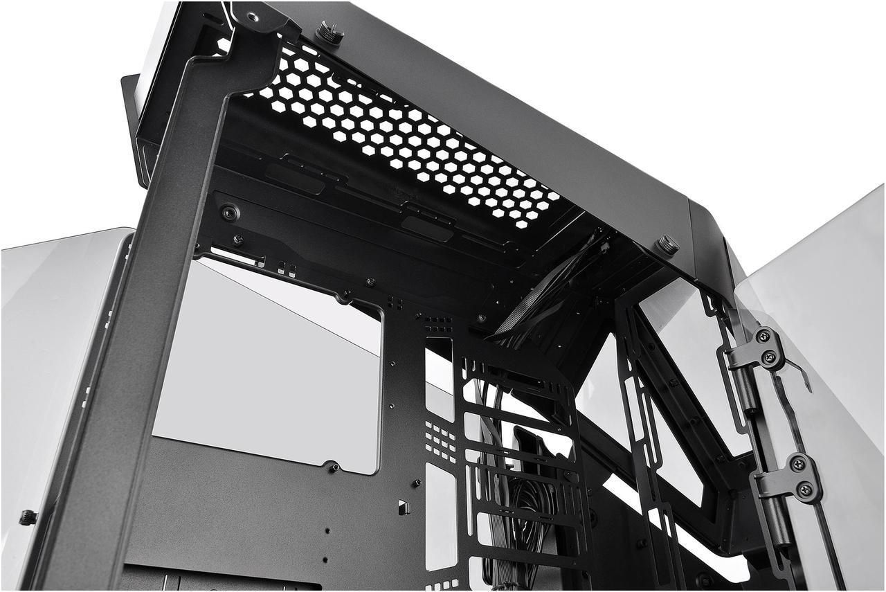 Alt view image 19 of 20 - Thermaltake AH T600 Helicopter Styled Open Frame Tempered Glass Swing Door E-ATX Full Tower Case CA-1Q4-00M1WN-00