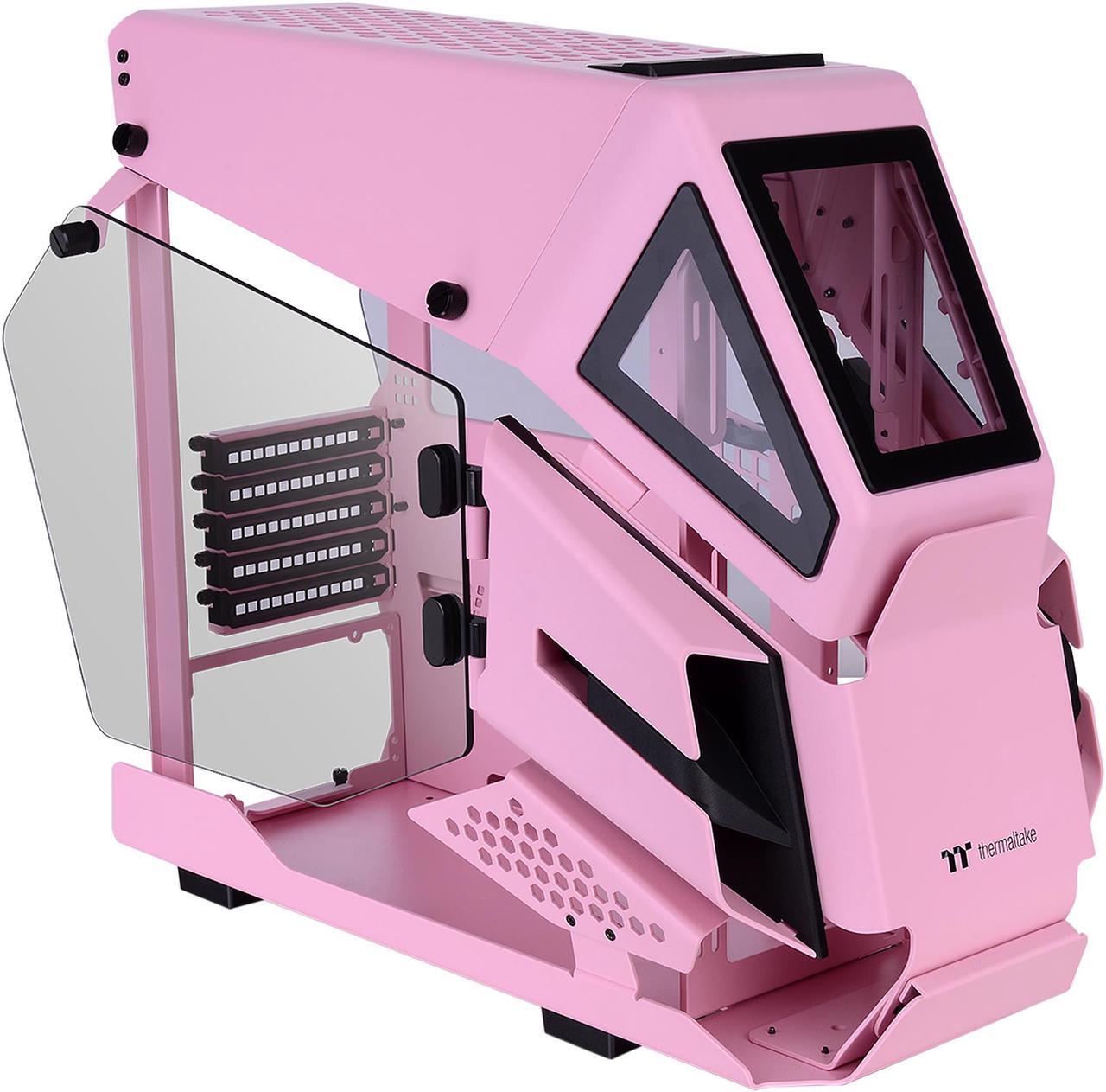 Main image of Thermaltake AH T200 Pink Helicopter Styled Open Frame Tempered Glass Swing Door USB 3.1 (Gen.2) Type-C m-ATX Micro Case, CA-1R4-00SAWN-00