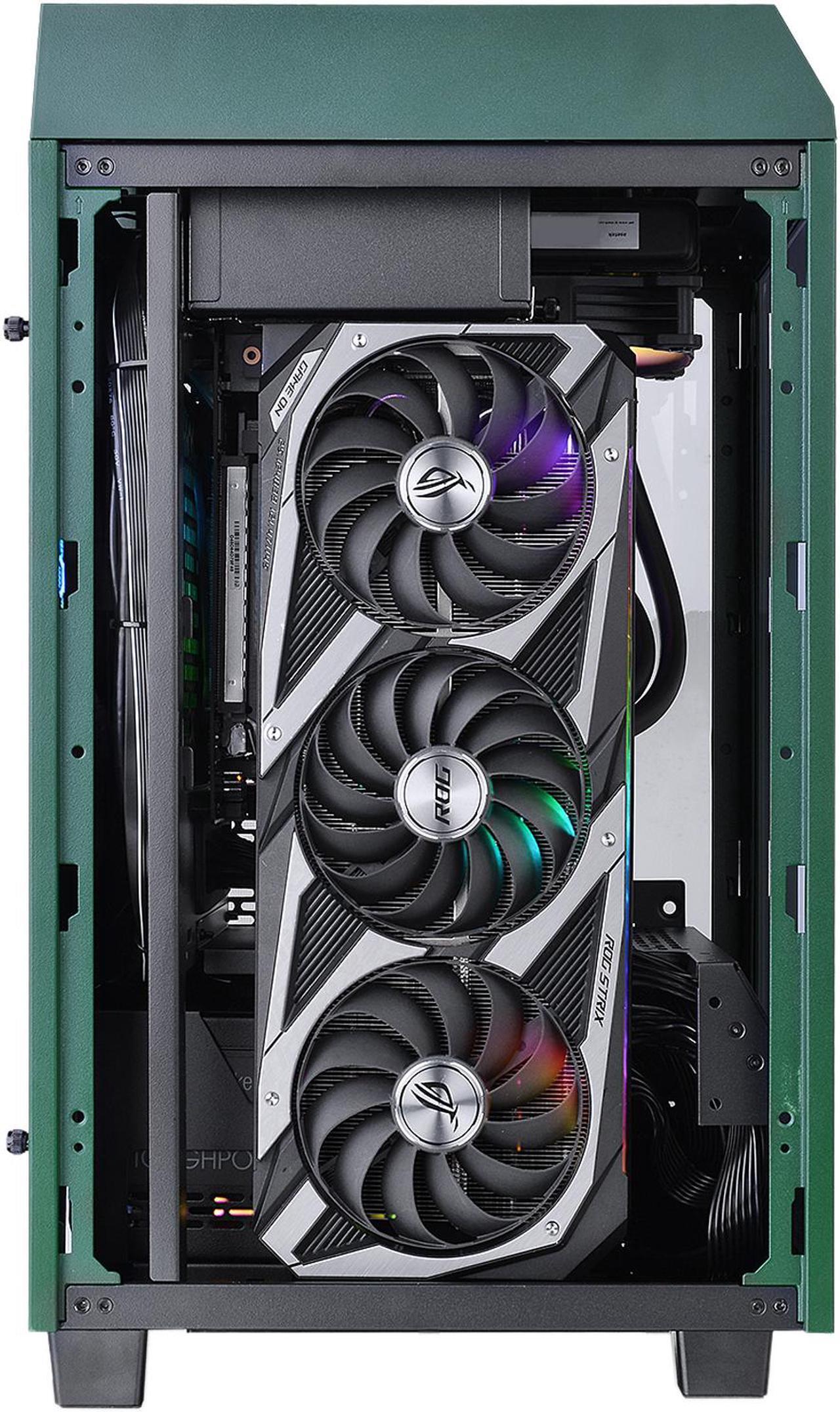 Alt view image 5 of 11 - Thermaltake Tower 100 Turquoise Edition Tempered Glass Type-C (USB 3.2 Gen 2) Mini Tower Computer Chassis Supports Mini-ITX CA-1R3-00SBWN-00