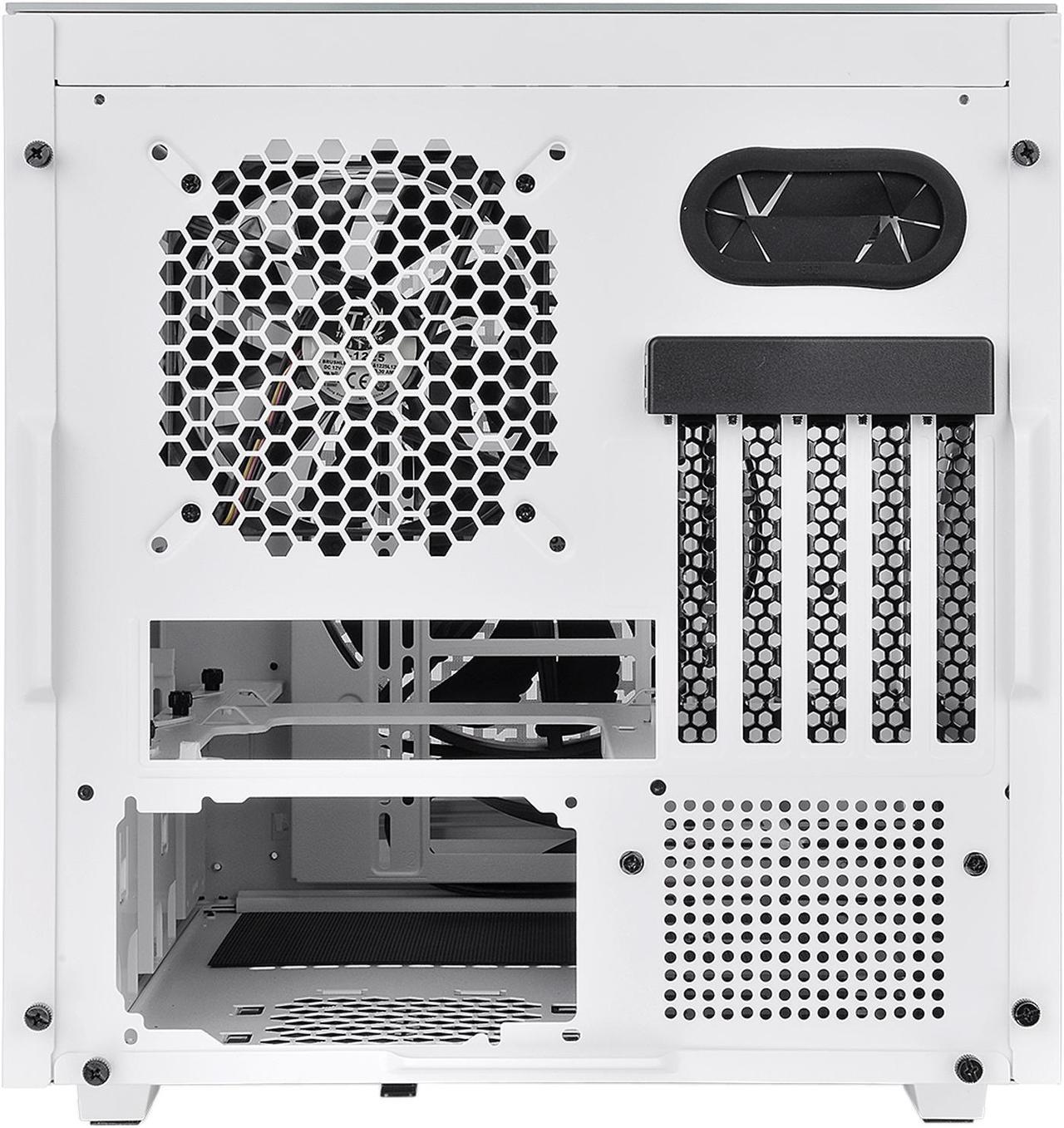 Alt view image 8 of 14 - Thermaltake Divider 200 TG Air Front Mesh Snow Edition Triangular Tempered Glass Side Panel Micro-ATX Computer Case with Pre-stalled 200mm Front Fan + 120mm Rear Fan CA-1V1-00S6WN-01