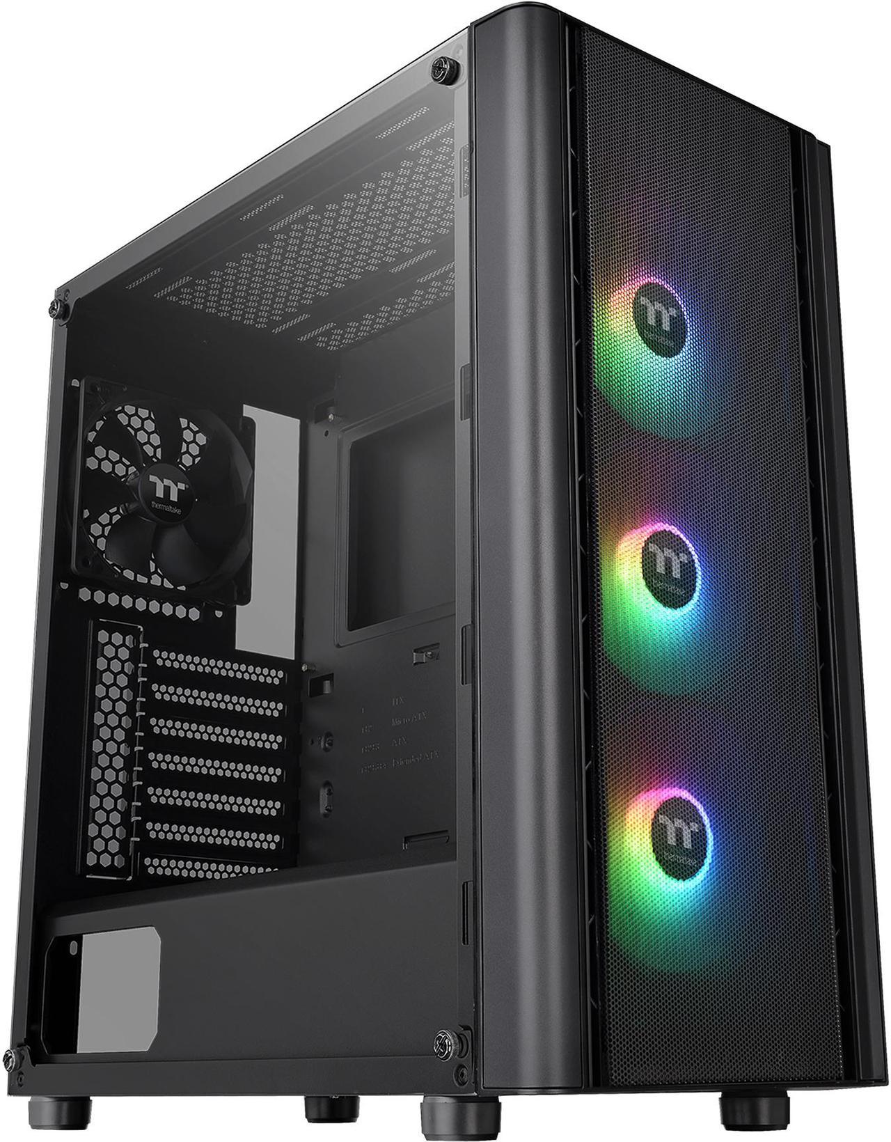 Thermaltake V250 TG ARGB Air CA-1Q5-00M1WN-03 Black SPCC ATX Mid Tower Computer Case