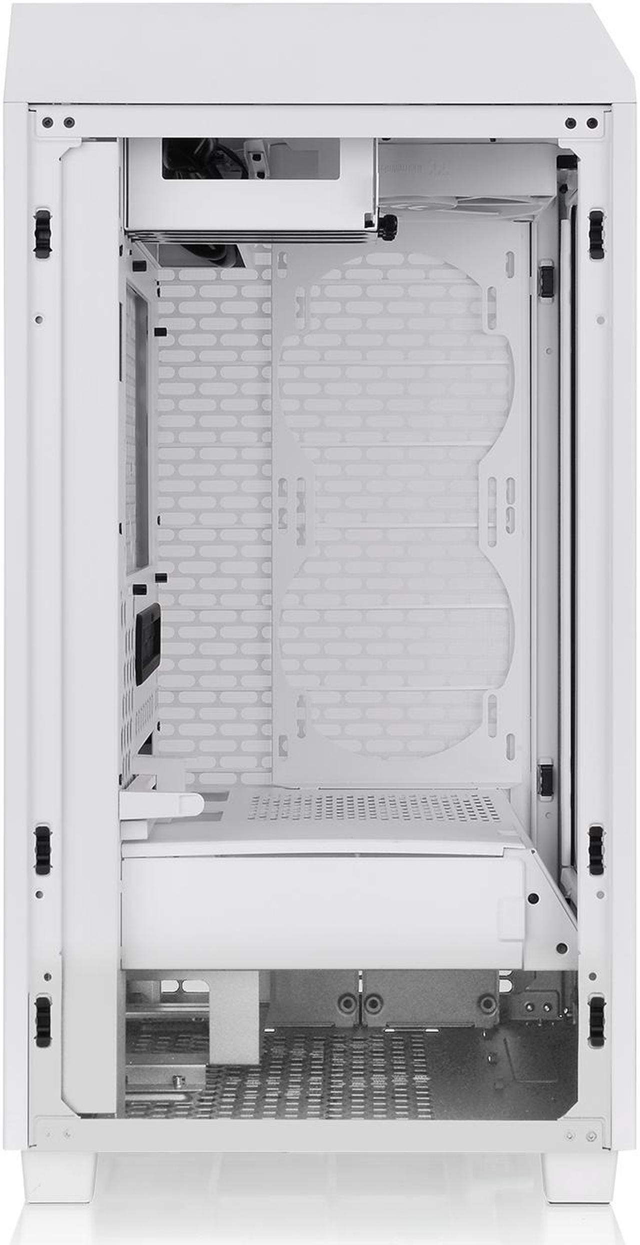 Alt view image 9 of 17 - Thermaltake Tower 200 Snow Mini-ITX Computer Case; 2x140mm Pre-installed White CT140 Fans; Supports GPU Length Up To 380mm; CA-1X9-00S6WN-00; White