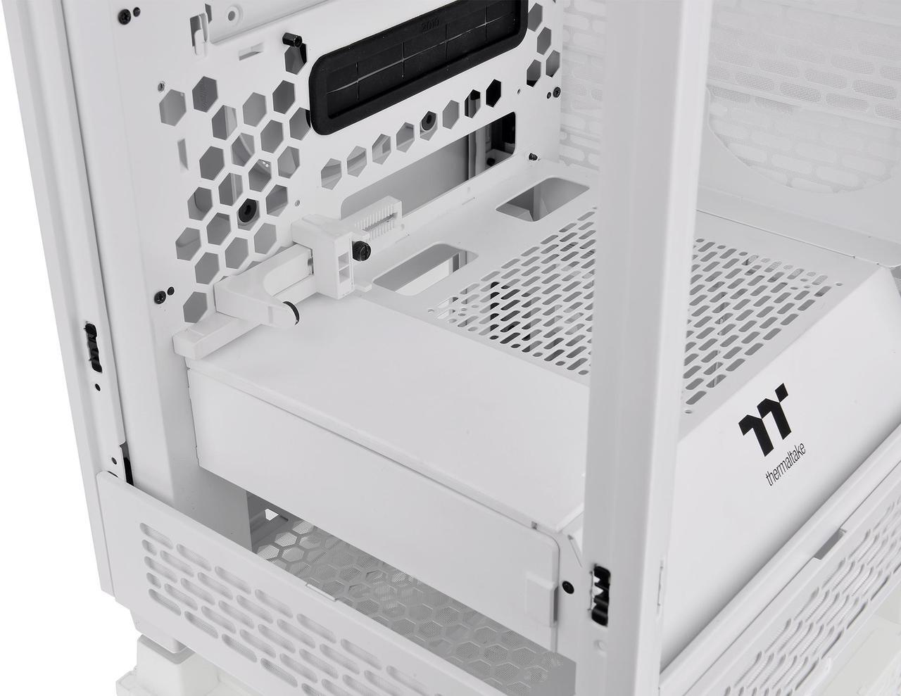 Alt view image 10 of 17 - Thermaltake Tower 200 Snow Mini-ITX Computer Case; 2x140mm Pre-installed White CT140 Fans; Supports GPU Length Up To 380mm; CA-1X9-00S6WN-00; White