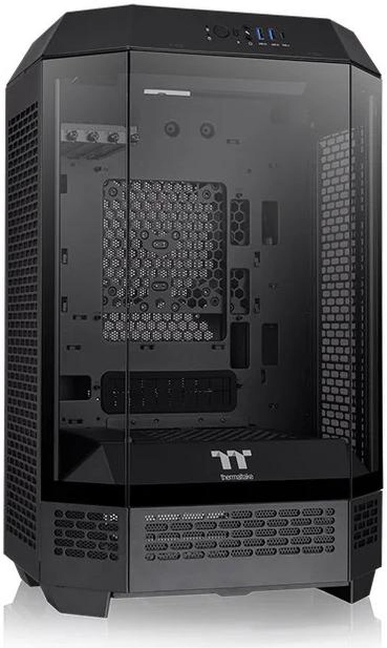 Thermaltake Tower 300 Black Micro-ATX Case; 2x140mm CT Fan Included; Support Up to 420mm Radiator; Horizontal display capable with optional Chassis Stand Kit/Optional LCD Kit; CA-1Y4-00S1WN-00