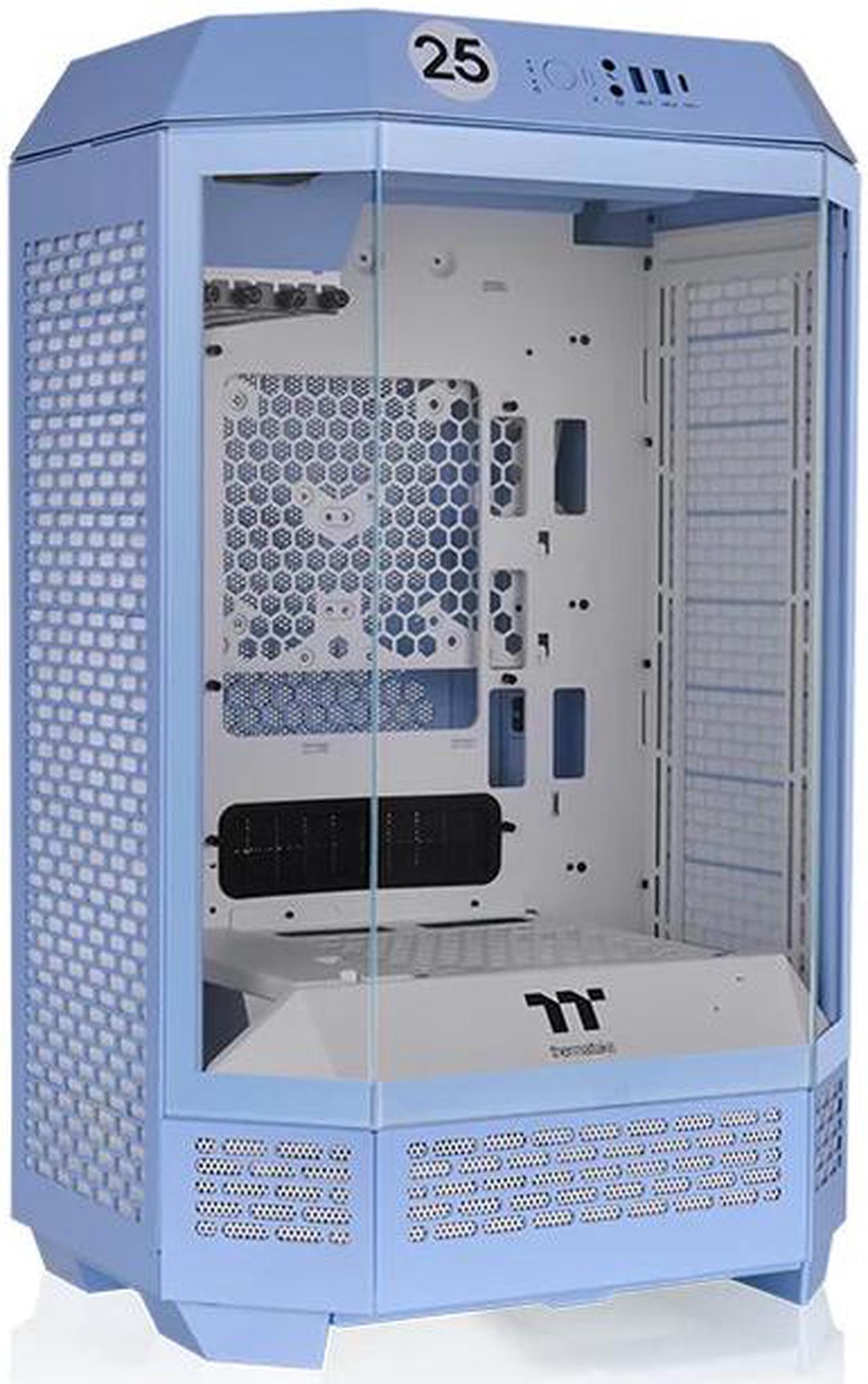 Thermaltake Tower 300 Hydrangea Blue Micro-ATX Case; 2x140mm CT Fan Included; Support Up to 420mm Radiator; Horizontal display capable with optional Chassis Stand Kit/Optional LCD Kit; CA-1Y4-00SFWN-00