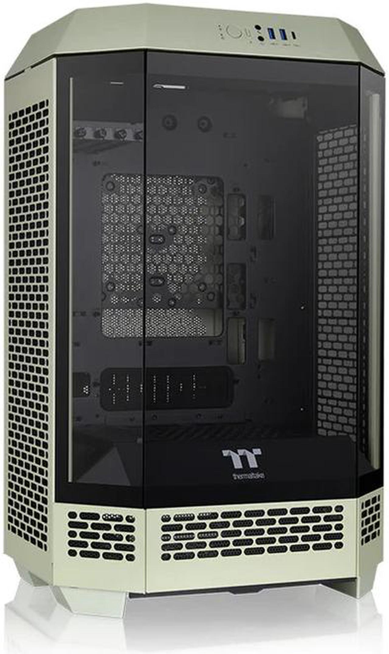 Thermaltake Tower 300 Matcha Green Micro-ATX Case; 2x140mm CT Fan Included; Support Up to 420mm Radiator; Horizontal display capable with optional Chassis Stand Kit/Optional LCD Kit; CA-1Y4-00SEWN-00