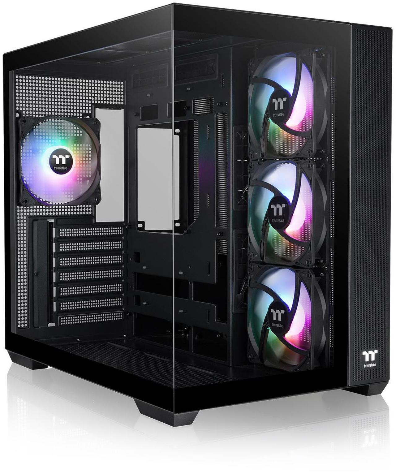 Main image of Thermaltake View 380 TG ARGB Black ATX Case; 4x120mm ARGB Fans Included; Supports Hidden-Connector Motherboard; Front & Side Dual Tempered Glass Panel; CA-1Z2-00M1WN-00; 3 Year Warranty