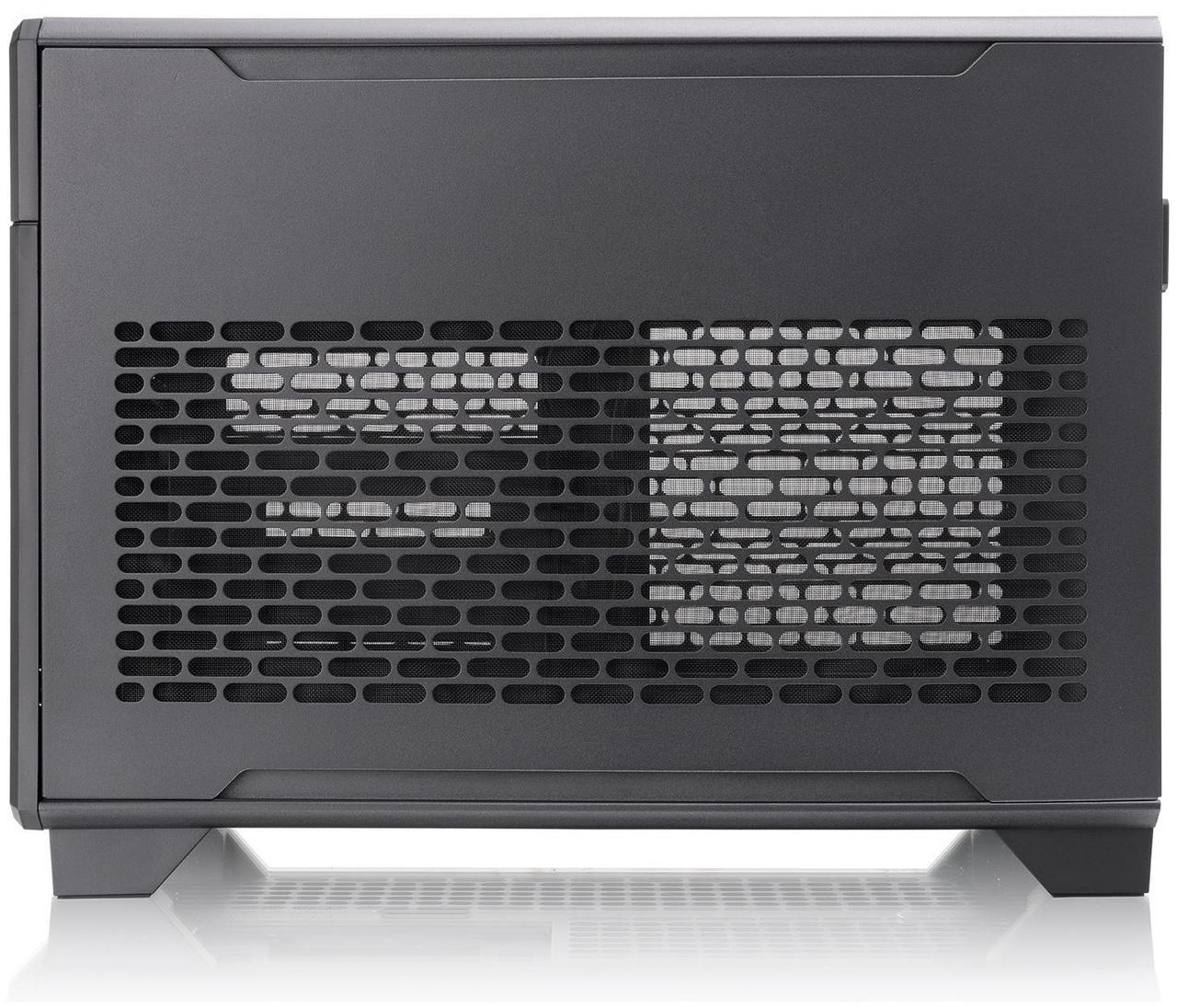 Alt view image 5 of 15 - Thermaltake TR100 SFF Chassis mITX Support 18.9 Liters PCIe 4.0 Riser Cable Included 360mm GPU Clearance 280mm Radiator Support Removable PCIe Bracket, Black, CA-11A-00S1NN-00