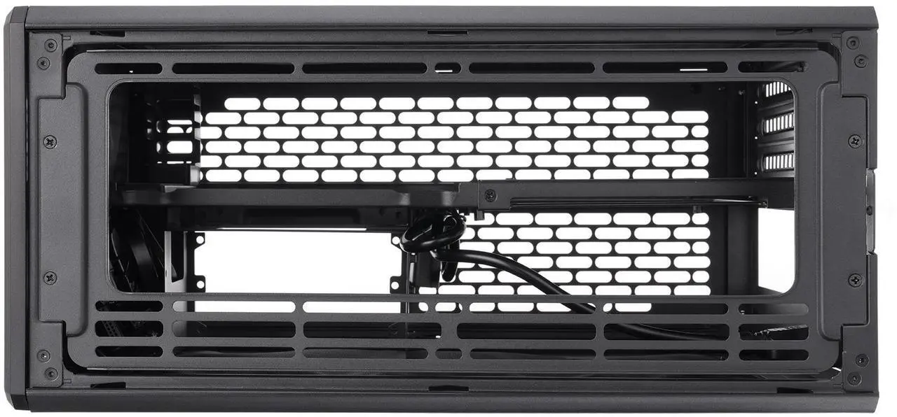 Alt view image 9 of 15 - Thermaltake TR100 SFF Chassis mITX Support 18.9 Liters PCIe 4.0 Riser Cable Included 360mm GPU Clearance 280mm Radiator Support Removable PCIe Bracket, Black, CA-11A-00S1NN-00