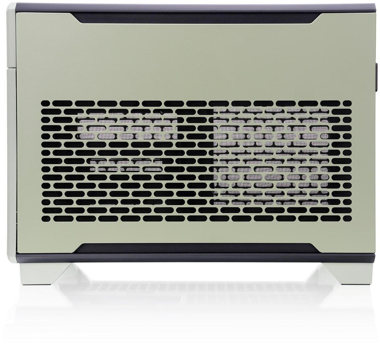 Alt view image 4 of 15 - Thermaltake TR100 SFF Chassis mITX Support 18.9 Liters PCIe 4.0 Riser Cable Included 360mm GPU Clearance 280mm Radiator Support Removable PCIe Bracket, Matcha Green, CA-11A-00SENN-00