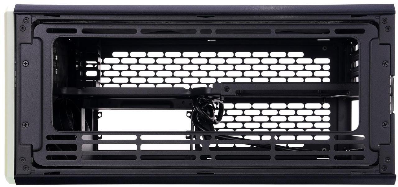 Alt view image 7 of 15 - Thermaltake TR100 SFF Chassis mITX Support 18.9 Liters PCIe 4.0 Riser Cable Included 360mm GPU Clearance 280mm Radiator Support Removable PCIe Bracket, Matcha Green, CA-11A-00SENN-00