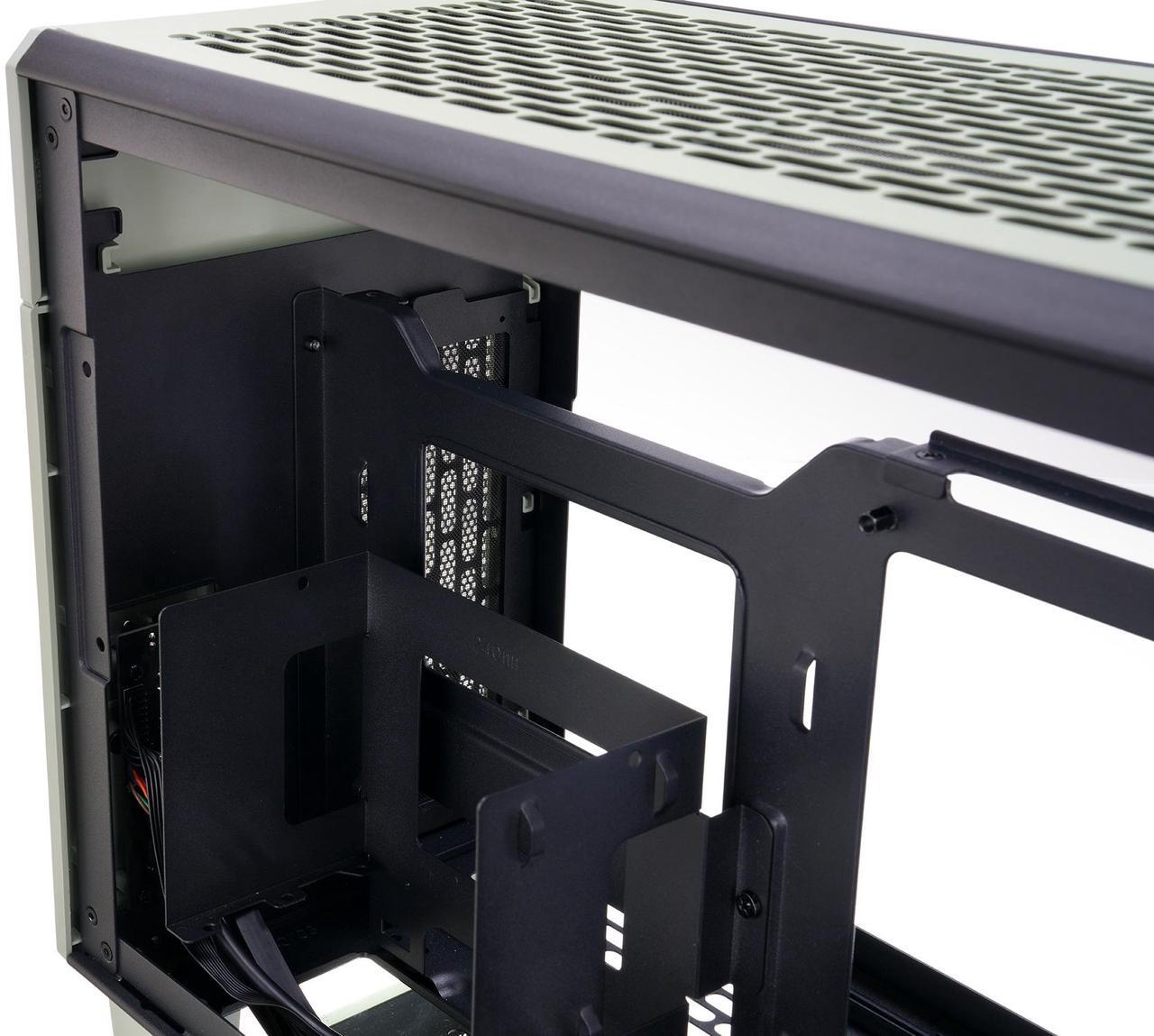 Alt view image 11 of 15 - Thermaltake TR100 SFF Chassis mITX Support 18.9 Liters PCIe 4.0 Riser Cable Included 360mm GPU Clearance 280mm Radiator Support Removable PCIe Bracket, Matcha Green, CA-11A-00SENN-00