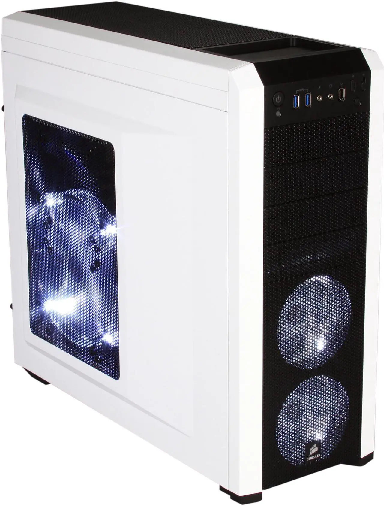 Main image of Corsair Carbide Series 500R Arctic White Steel / Plastic ATX Mid Tower Gaming Case