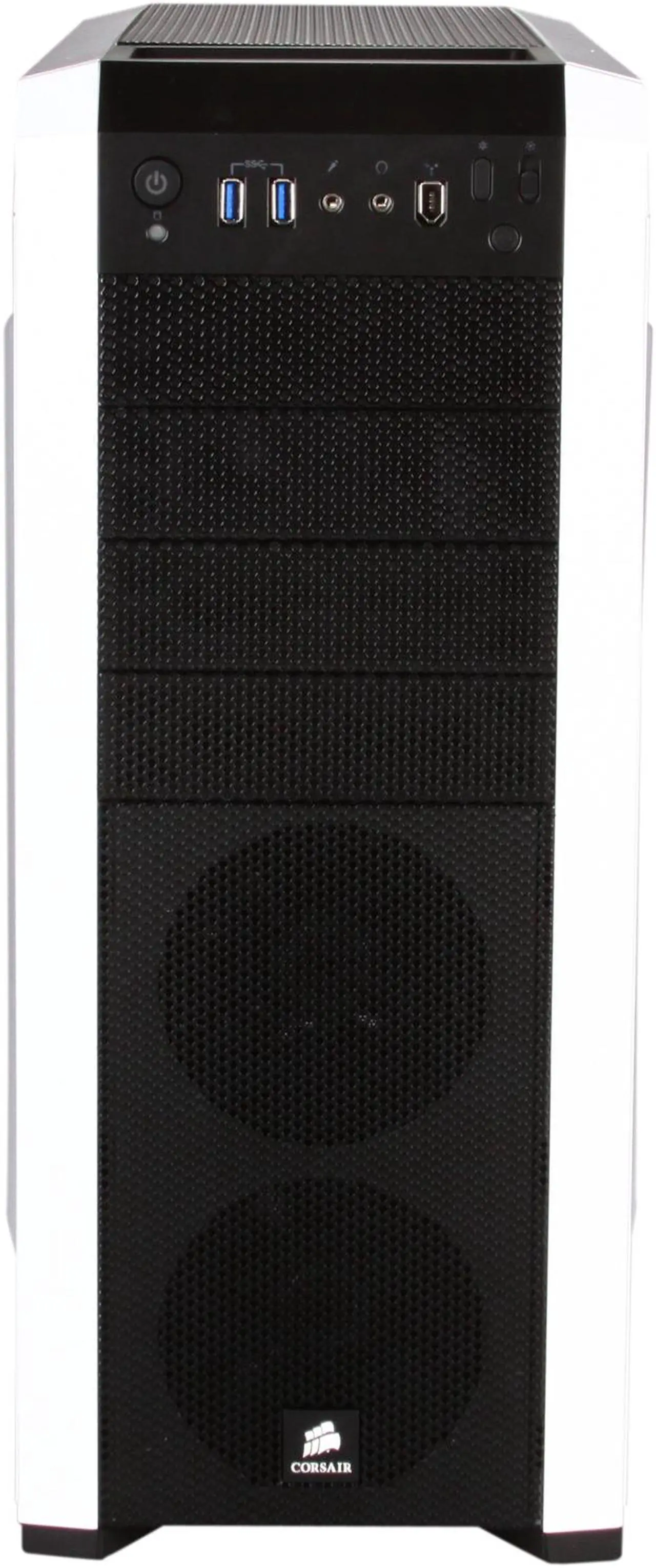 Alt view image 2 of 9 - Corsair Carbide Series 500R Arctic White Steel / Plastic ATX Mid Tower Gaming Case