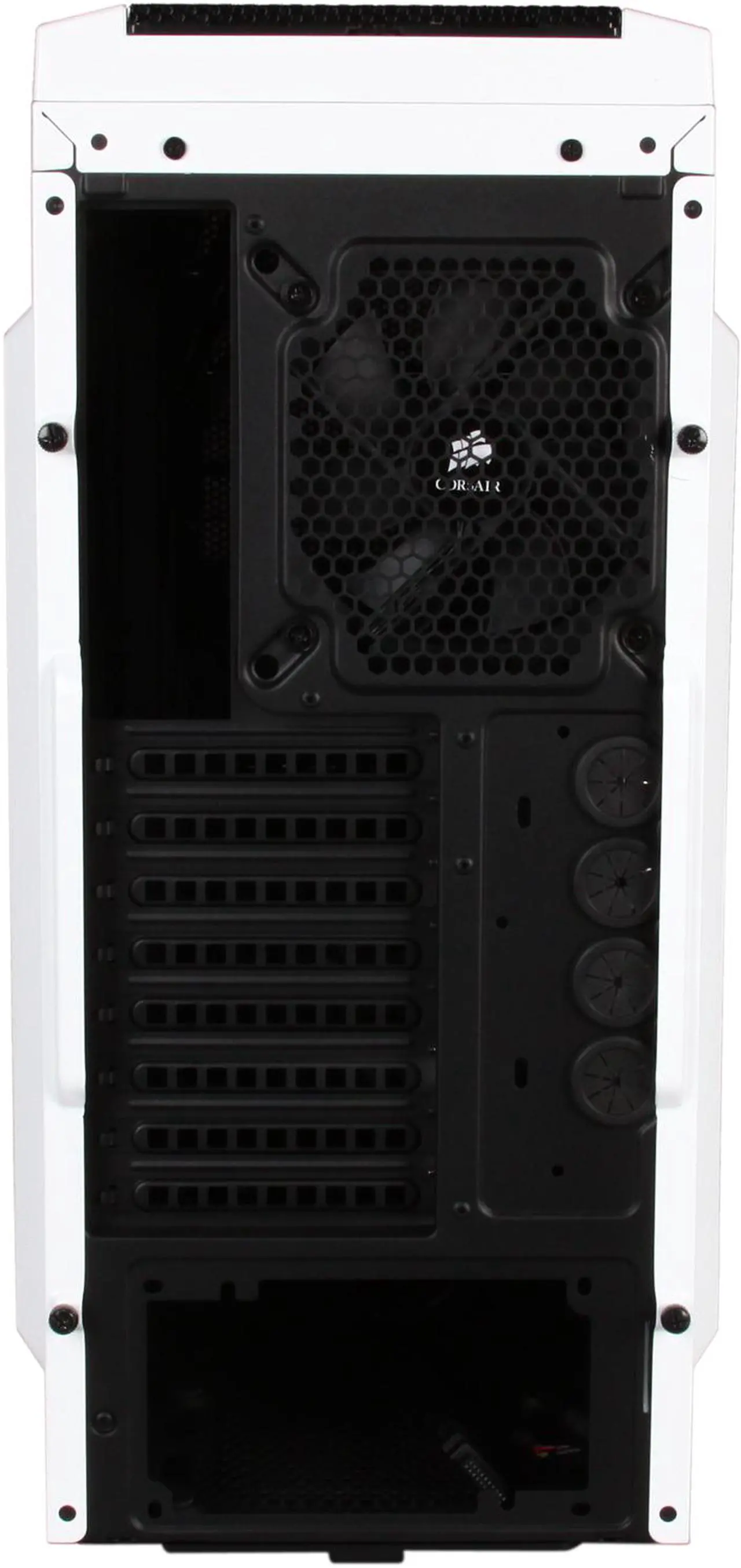 Alt view image 8 of 9 - Corsair Carbide Series 500R Arctic White Steel / Plastic ATX Mid Tower Gaming Case