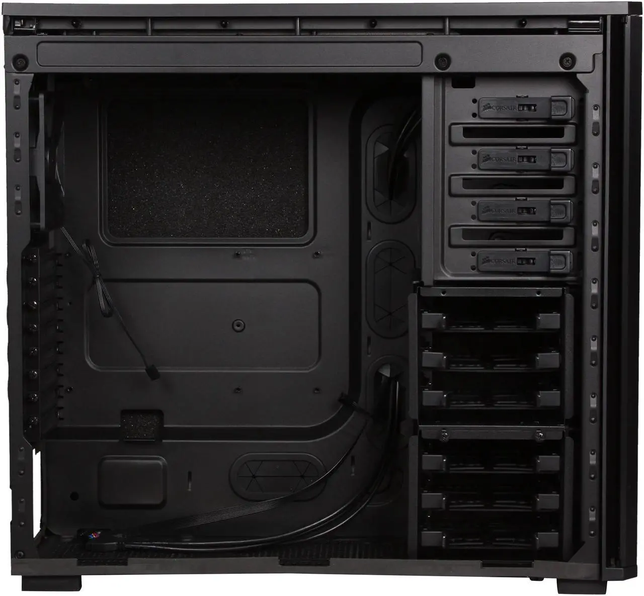 Alt view image 6 of 9 - Corsair Obsidian Series 550D Black Aluminum / Steel ATX Mid Tower Computer Case