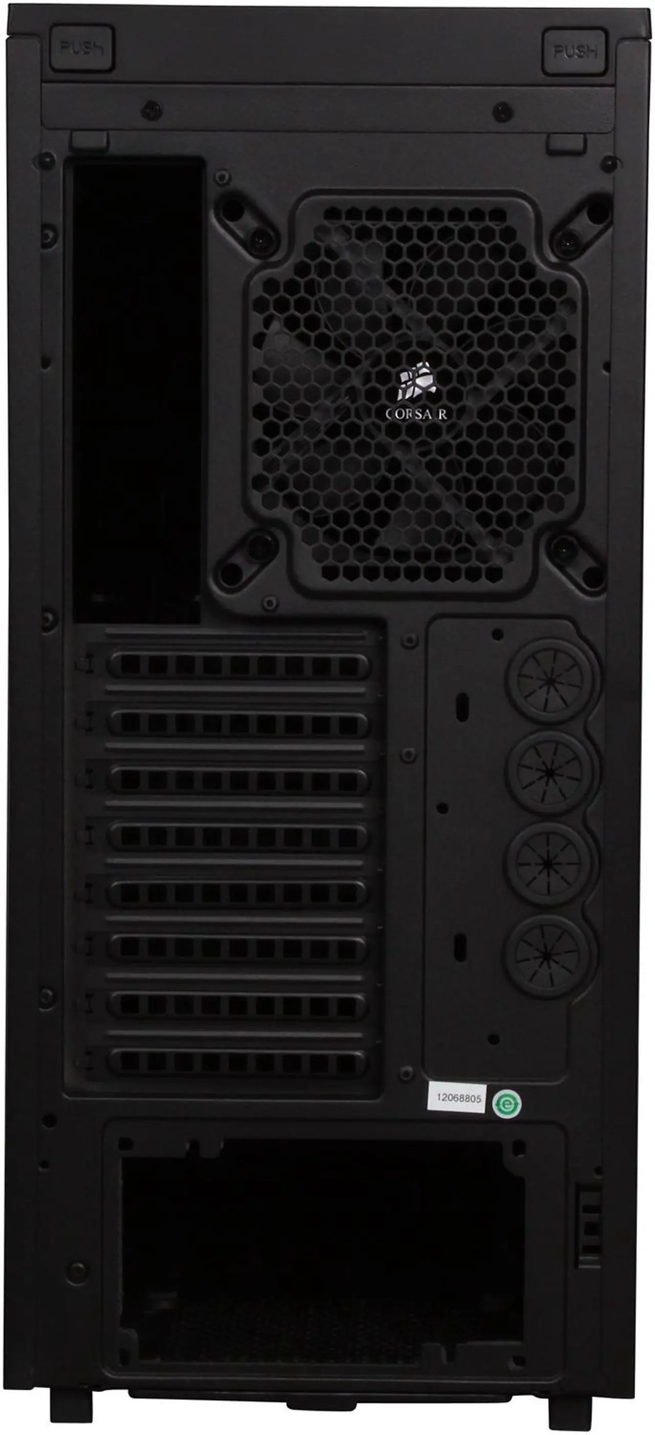 Alt view image 8 of 9 - Corsair Obsidian Series 550D Black Aluminum / Steel ATX Mid Tower Computer Case