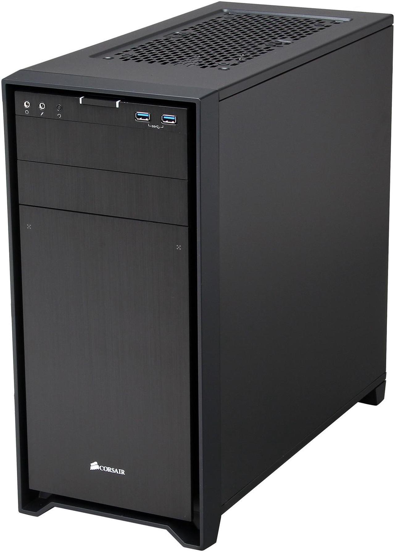 Alt view image 3 of 10 - Corsair Obsidian Series 350D CC-9011029-WW Black Aluminum / Steel MicroATX Case with Window