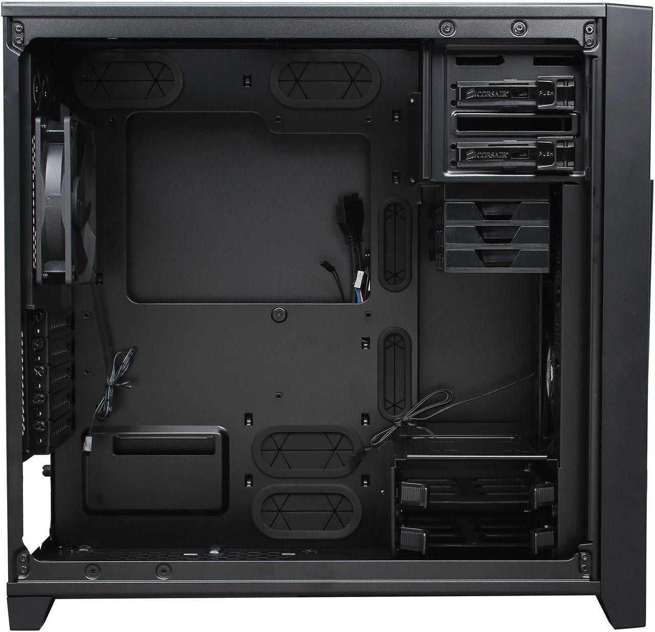 Alt view image 6 of 10 - Corsair Obsidian Series 350D CC-9011029-WW Black Aluminum / Steel MicroATX Case with Window