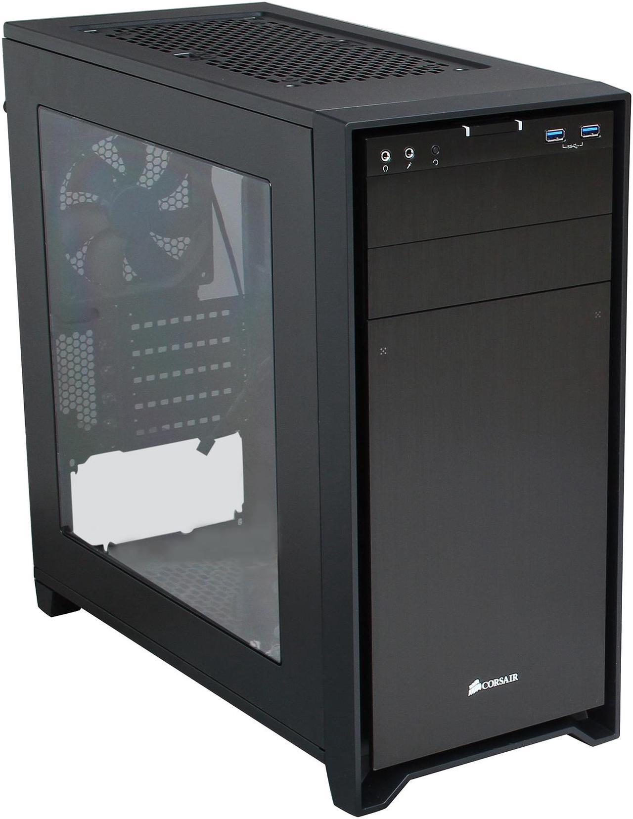 Alt view image 8 of 10 - Corsair Obsidian Series 350D CC-9011029-WW Black Aluminum / Steel MicroATX Case with Window