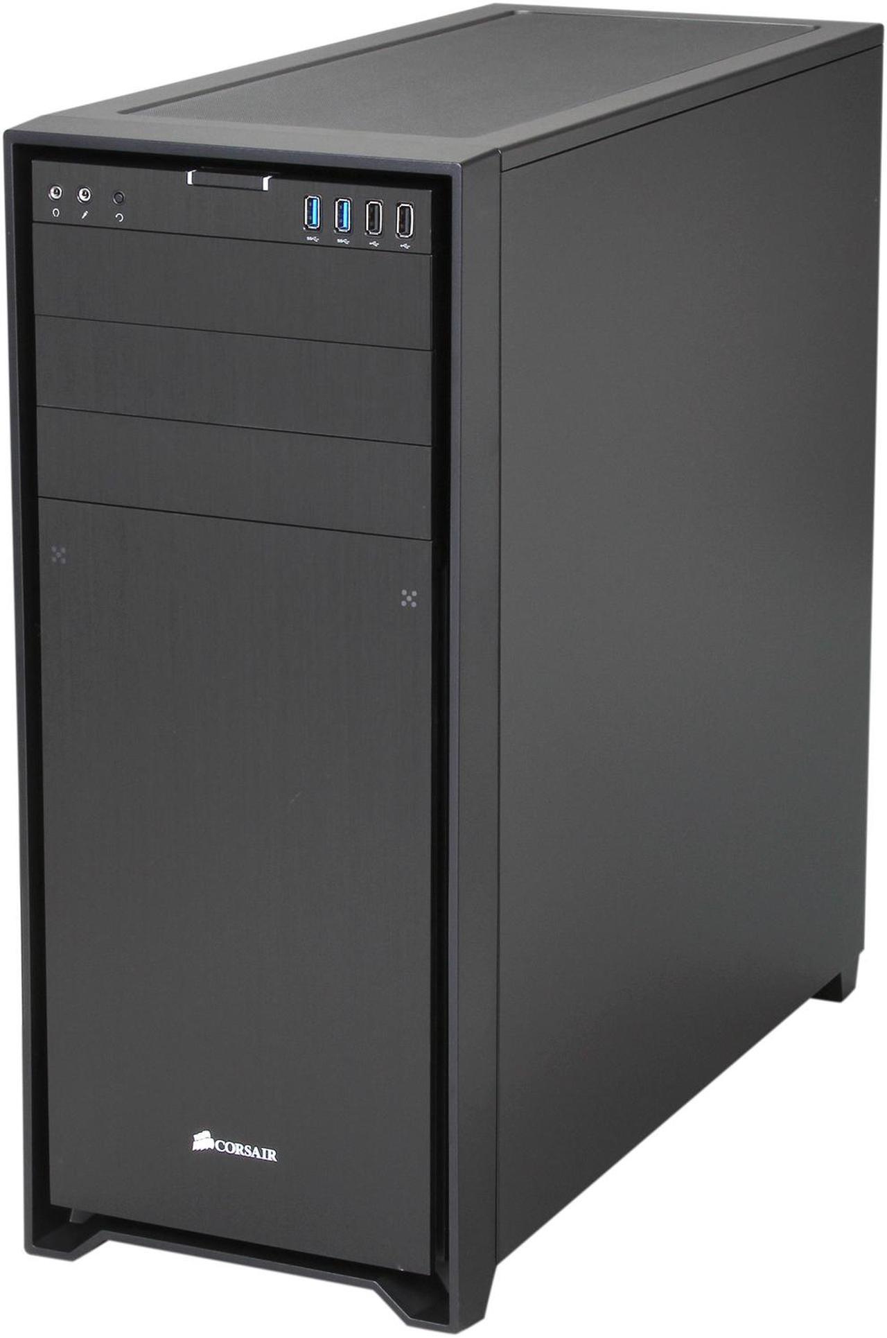 Alt view image 3 of 14 - Corsair Obsidian Series 750D CC-9011035-WW Black Brushed Aluminum and Steel ATX Full Tower Computer Case