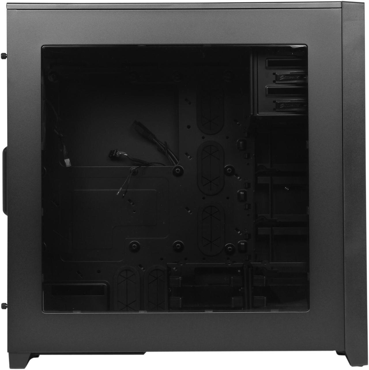 Alt view image 5 of 14 - Corsair Obsidian Series 750D CC-9011035-WW Black Brushed Aluminum and Steel ATX Full Tower Computer Case