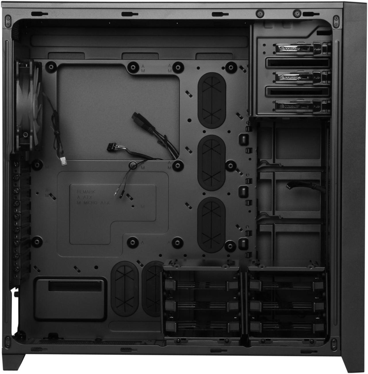 Alt view image 6 of 14 - Corsair Obsidian Series 750D CC-9011035-WW Black Brushed Aluminum and Steel ATX Full Tower Computer Case