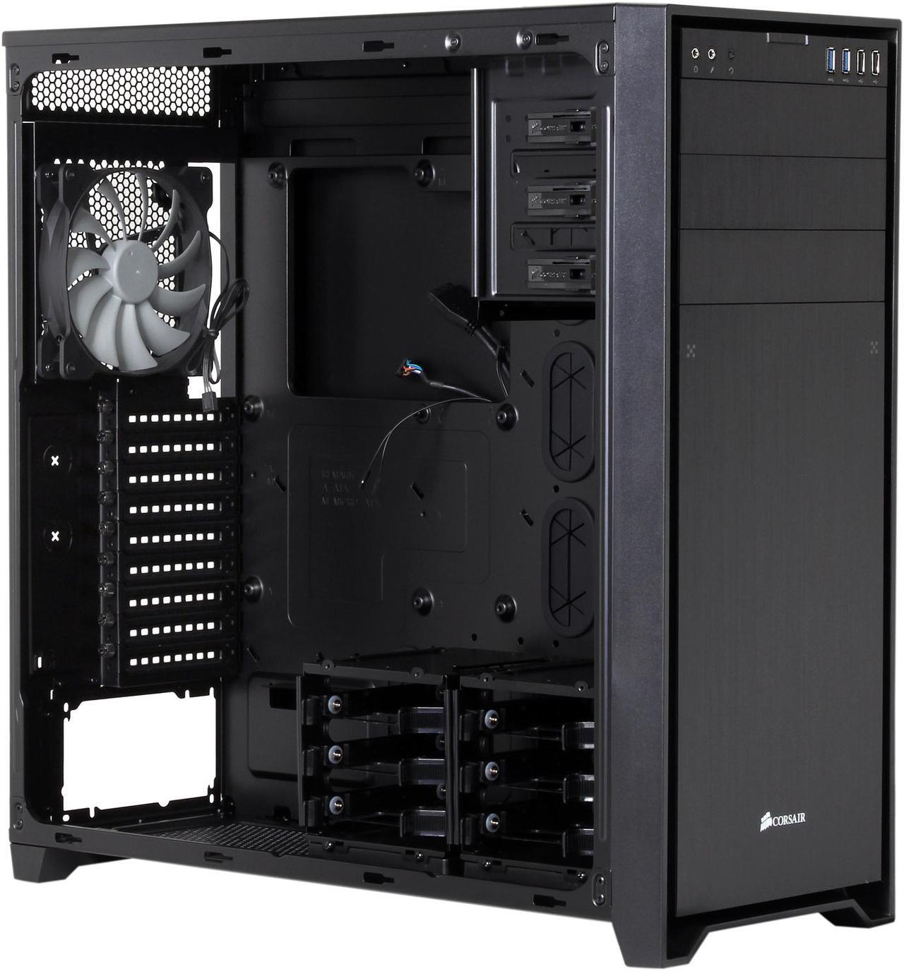 Alt view image 8 of 14 - Corsair Obsidian Series 750D CC-9011035-WW Black Brushed Aluminum and Steel ATX Full Tower Computer Case