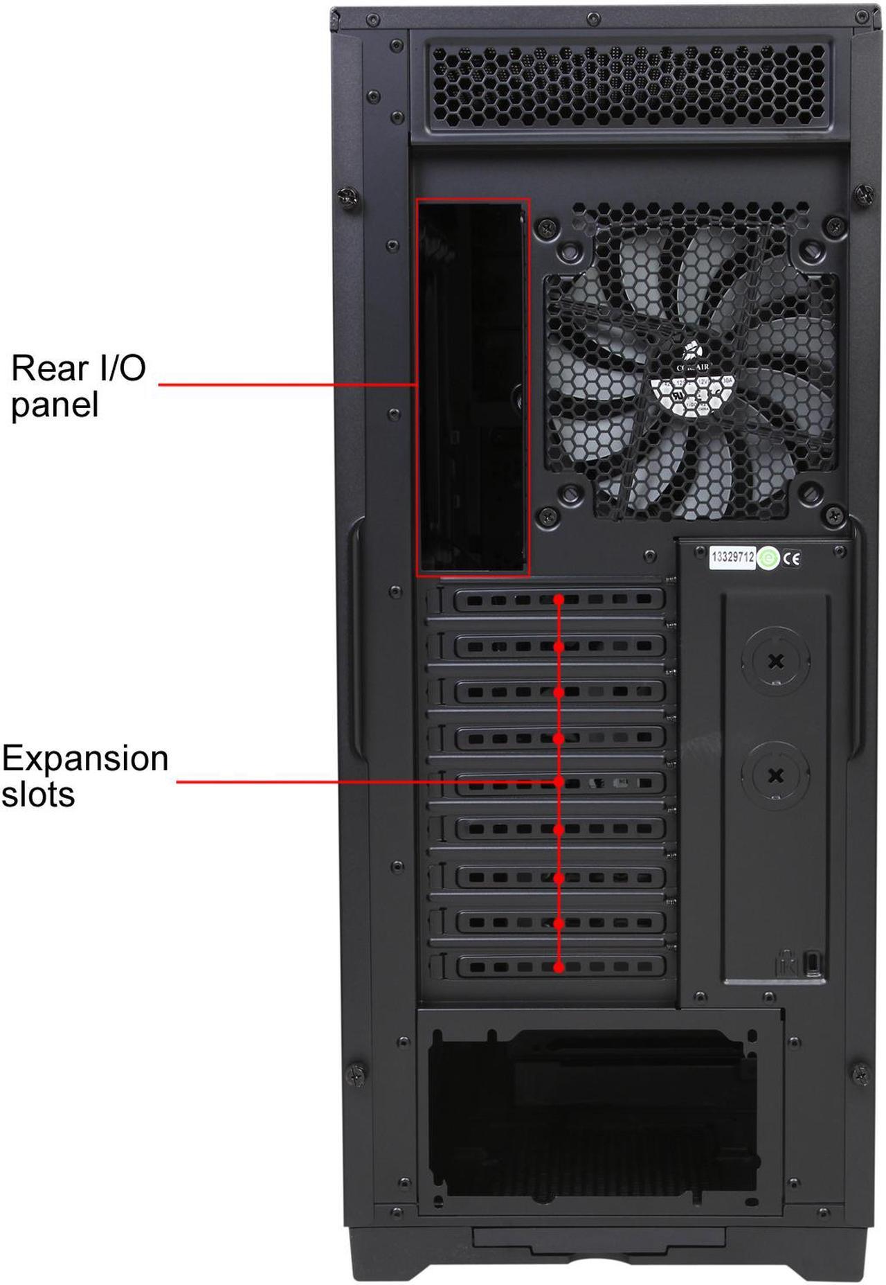 Alt view image 11 of 14 - Corsair Obsidian Series 750D CC-9011035-WW Black Brushed Aluminum and Steel ATX Full Tower Computer Case