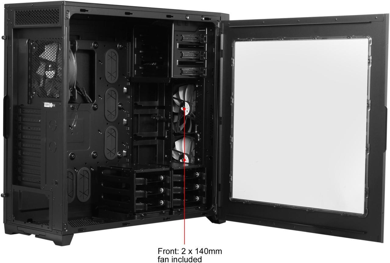 Alt view image 14 of 14 - Corsair Obsidian Series 750D CC-9011035-WW Black Brushed Aluminum and Steel ATX Full Tower Computer Case