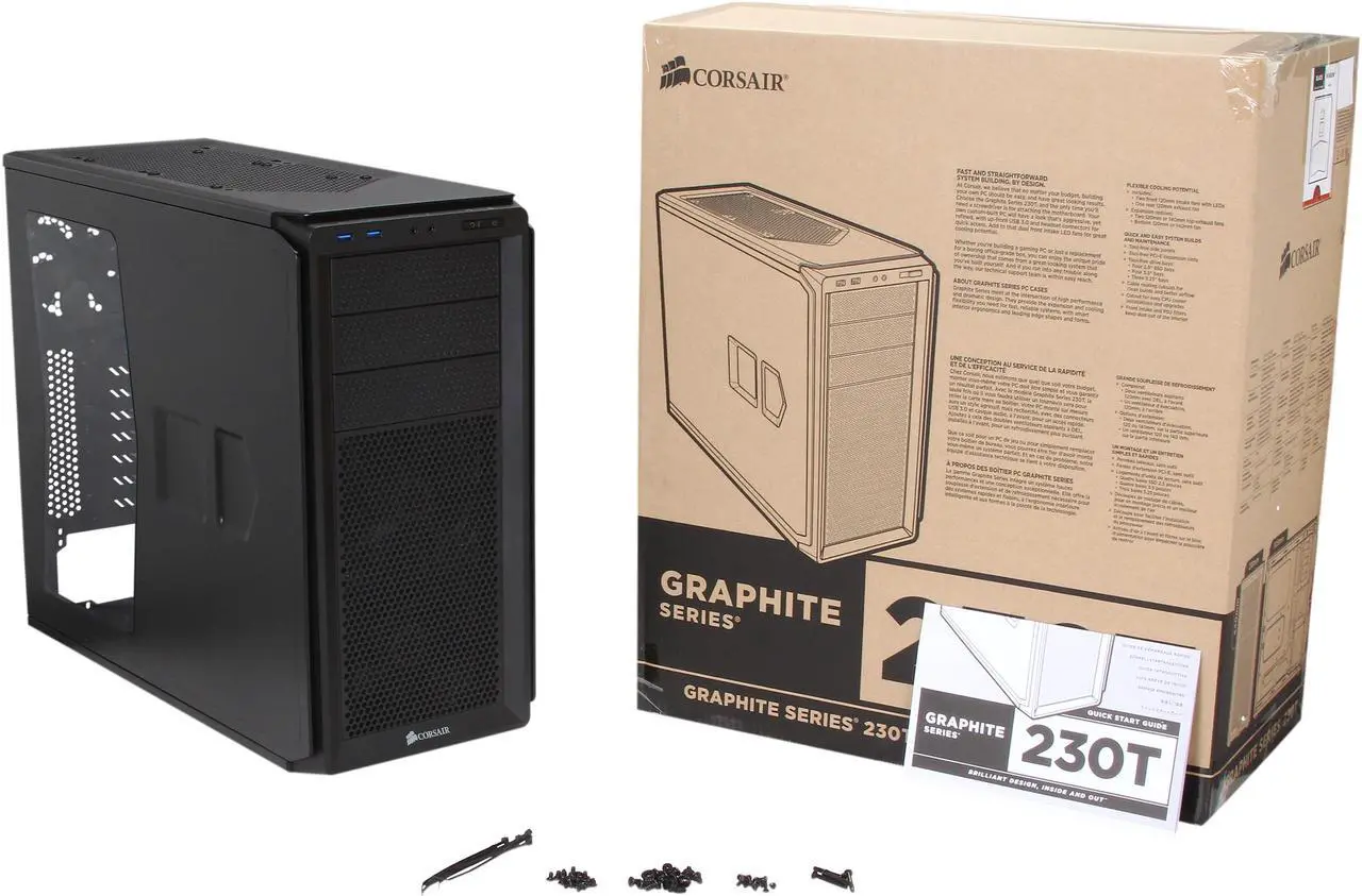 Alt view image 9 of 8 - Corsair, Graphite Series 230T Windowed Compact Mid-Tower Case, CC-9011042-WW