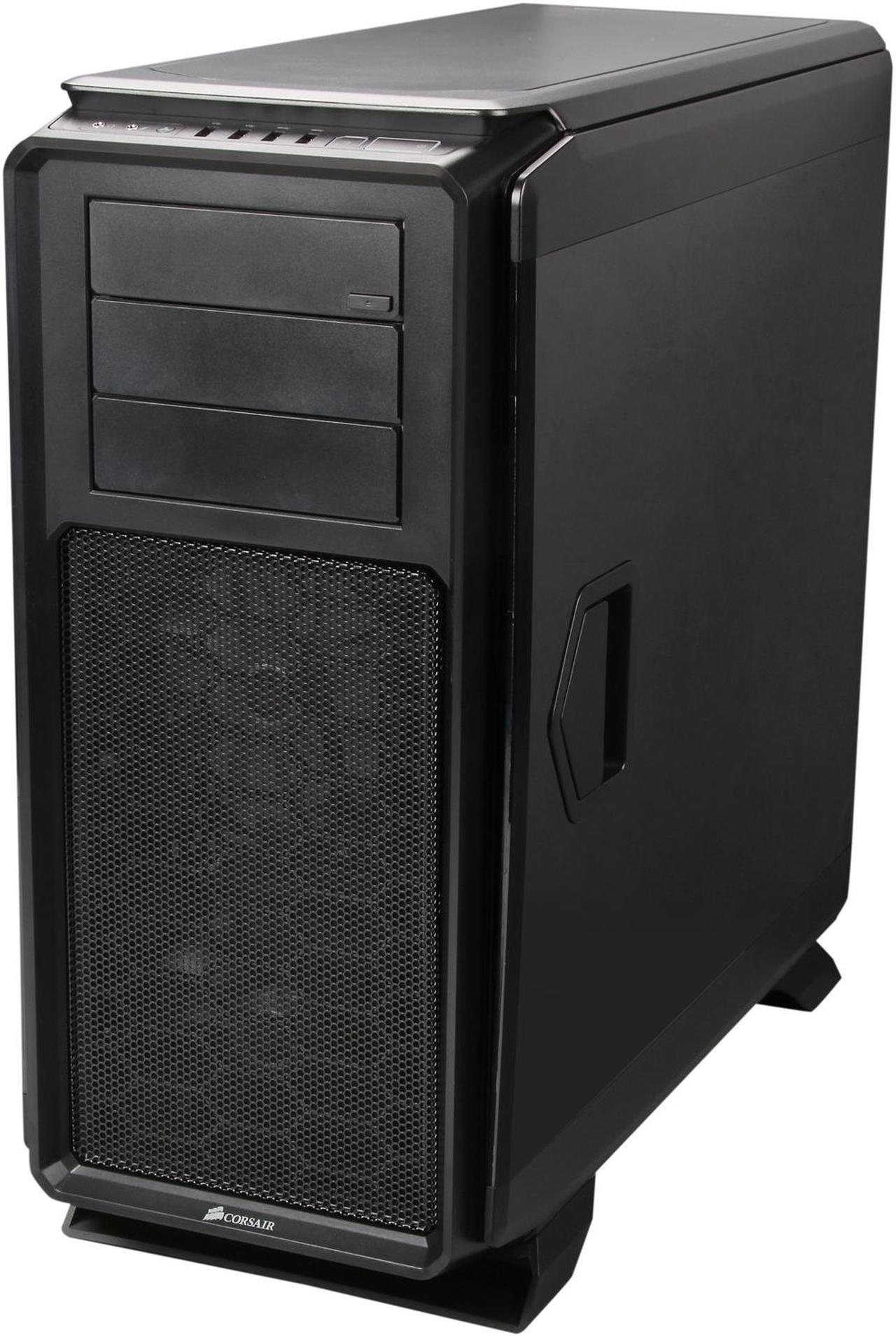 Alt view image 3 of 9 - Corsair Graphite Series 760T Black Steel / Plastic ATX Full Tower Windowed Gaming Case with two 140mm red LED fans