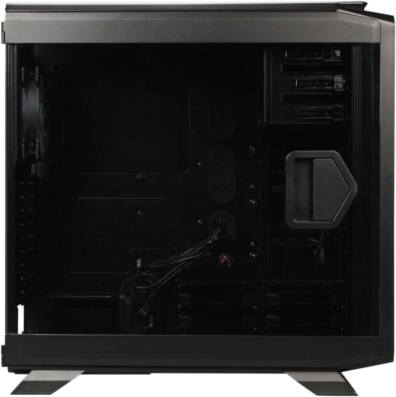 Alt view image 4 of 9 - Corsair Graphite Series 760T Black Steel / Plastic ATX Full Tower Windowed Gaming Case with two 140mm red LED fans