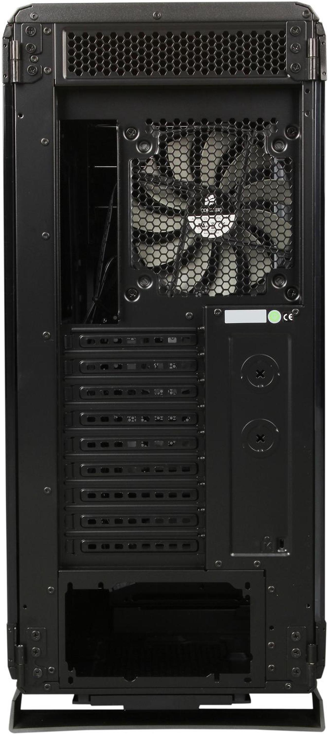 Alt view image 8 of 9 - Corsair Graphite Series 760T Black Steel / Plastic ATX Full Tower Windowed Gaming Case with two 140mm red LED fans