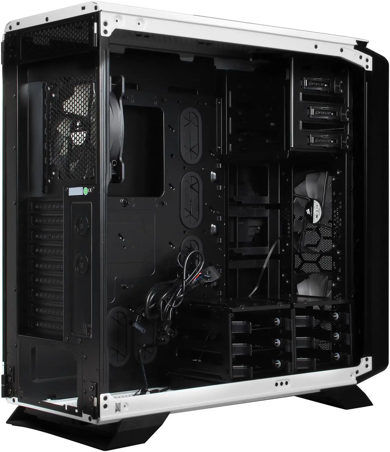 Alt view image 6 of 10 - Corsair Graphite Series 760T White Steel / Plastic ATX Full Tower Windowed Gaming Case with two 140mm white LED fans
