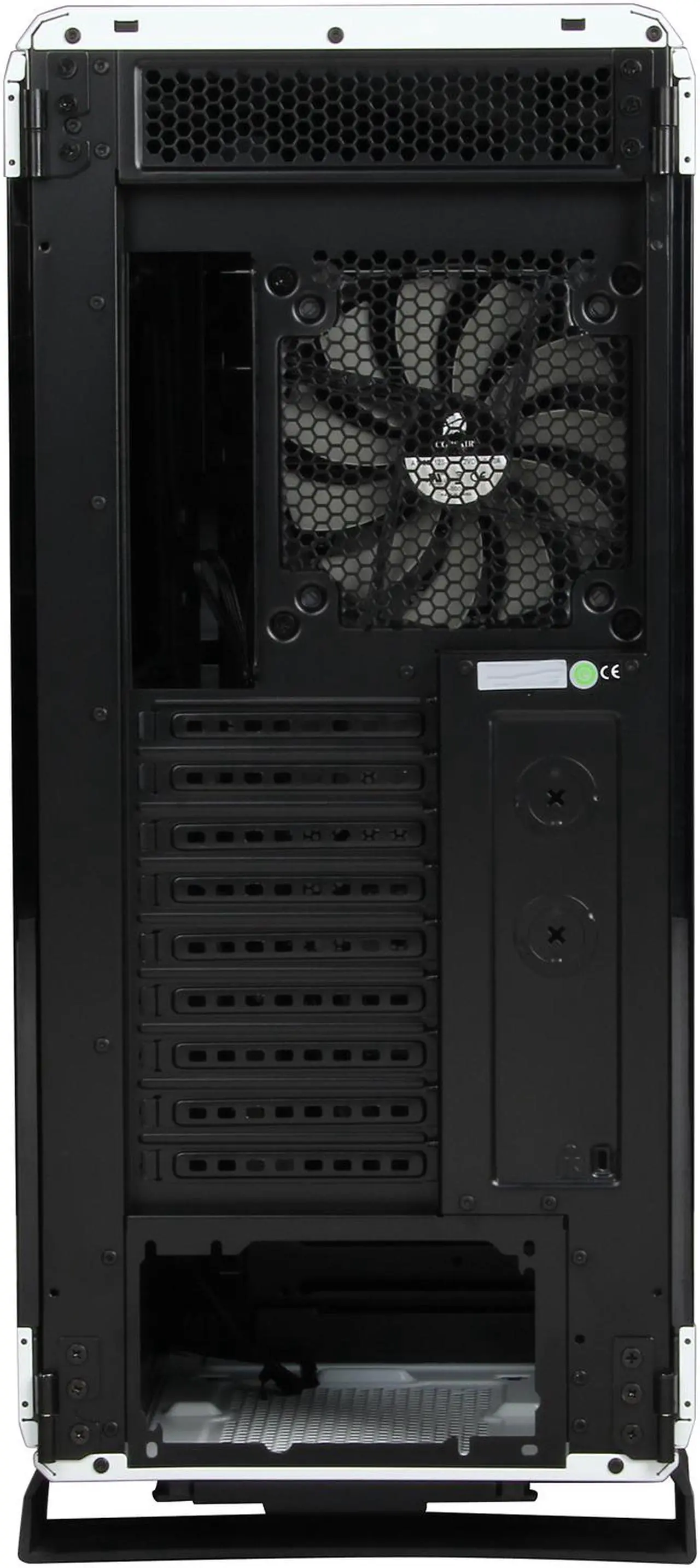 Alt view image 8 of 10 - Corsair Graphite Series 760T White Steel / Plastic ATX Full Tower Windowed Gaming Case with two 140mm white LED fans
