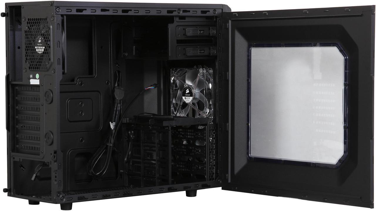 Alt view image 5 of 9 - Corsair Carbide Series SPEC-03 Black Steel / Plastic ATX Mid Tower Gaming Case