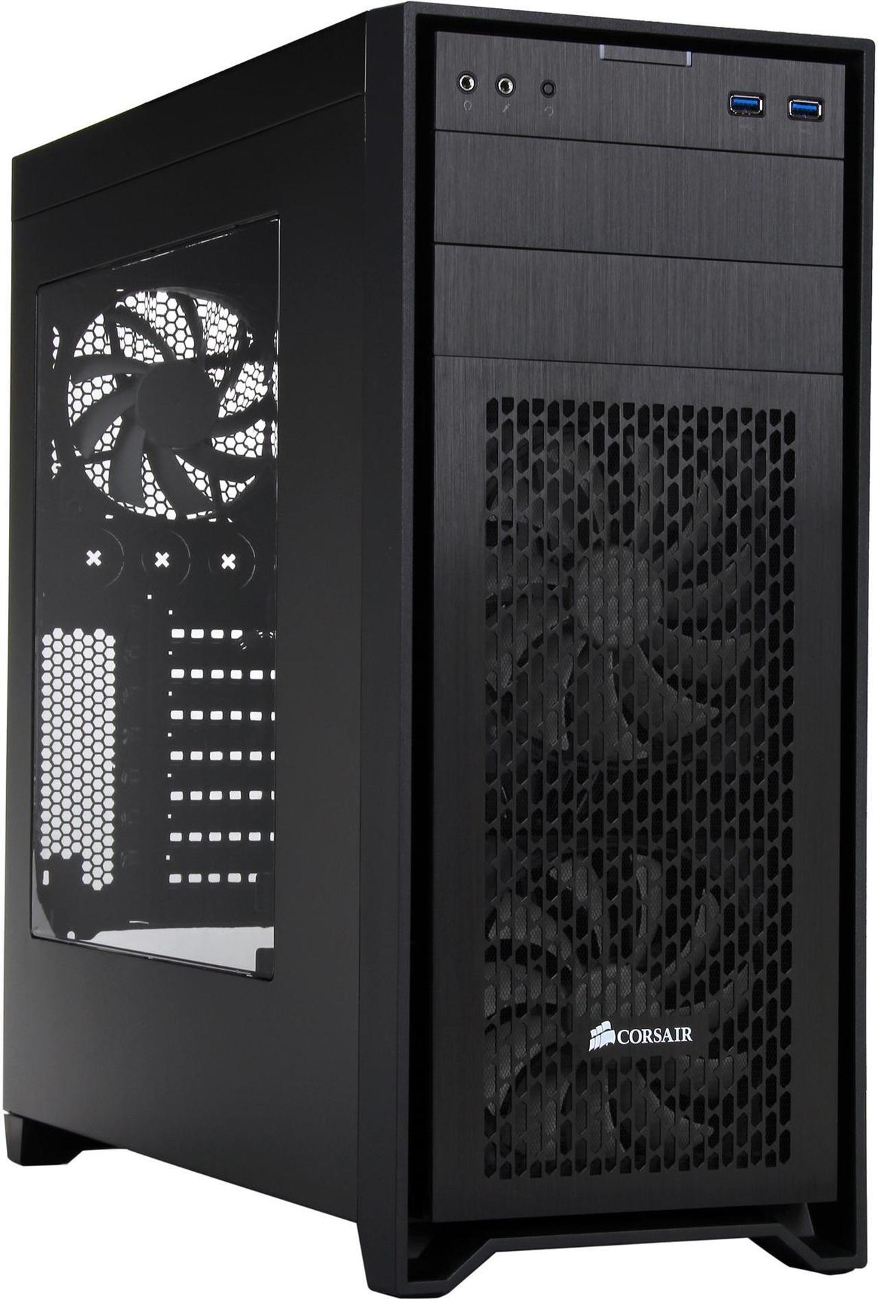 Main image of Corsair Obsidian Series 450D Black Brushed Aluminum and Steel ATX Mid Tower Gaming Computer Case