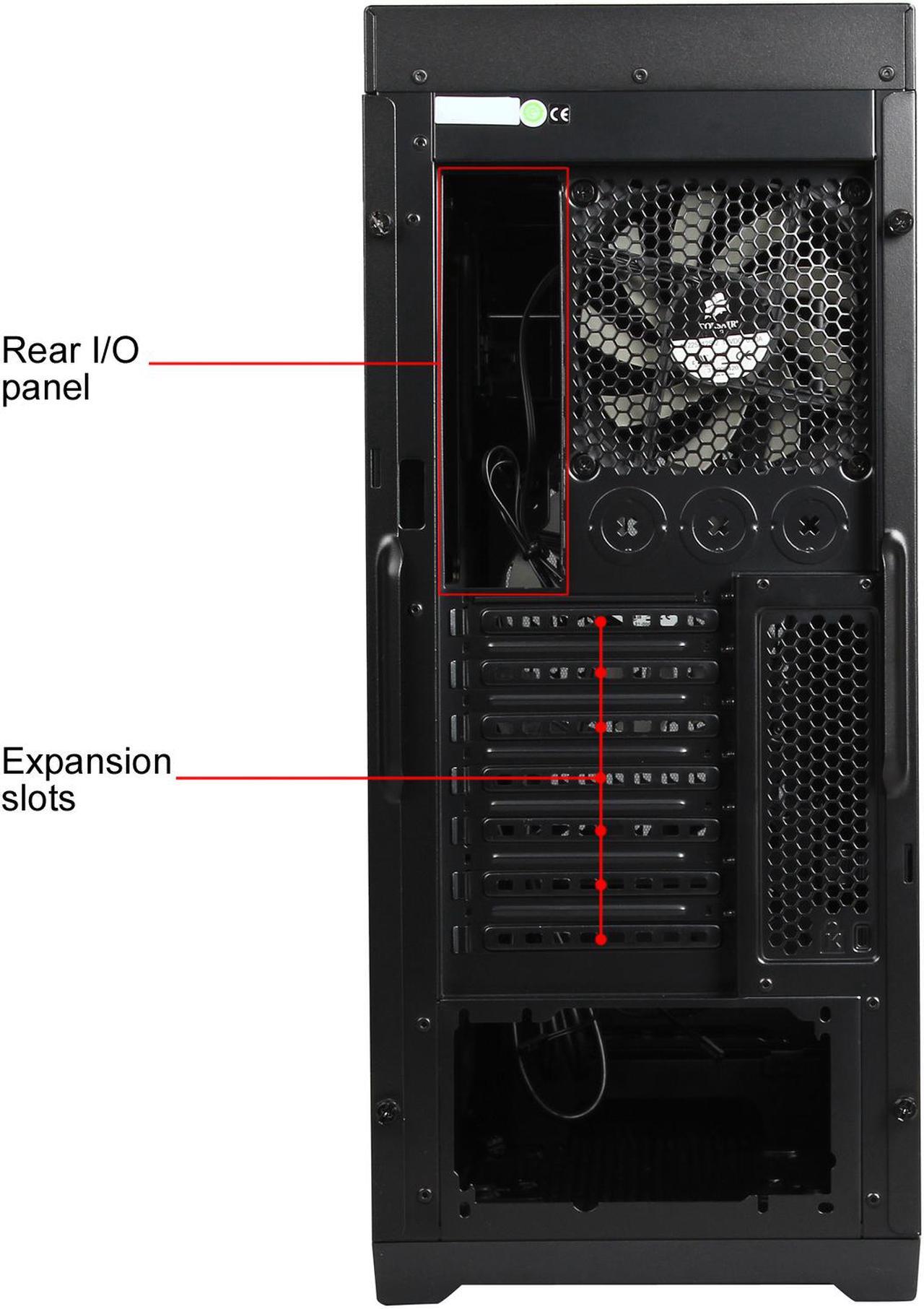 Alt view image 12 of 12 - Corsair Obsidian Series 450D Black Brushed Aluminum and Steel ATX Mid Tower Gaming Computer Case