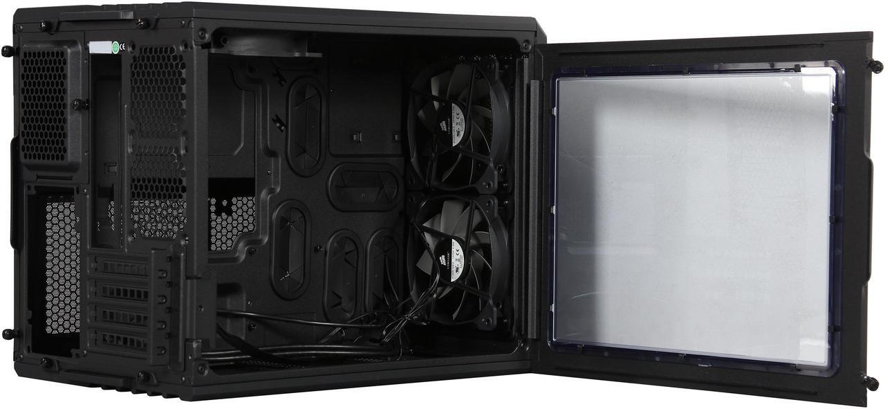 Alt view image 8 of 10 - Corsair Carbide Series Air 240 CC-9011070-WW Black Steel Micro ATX / Mini-ITX Air 240 High Airflow MicroATX and Mini-ITX PC Case