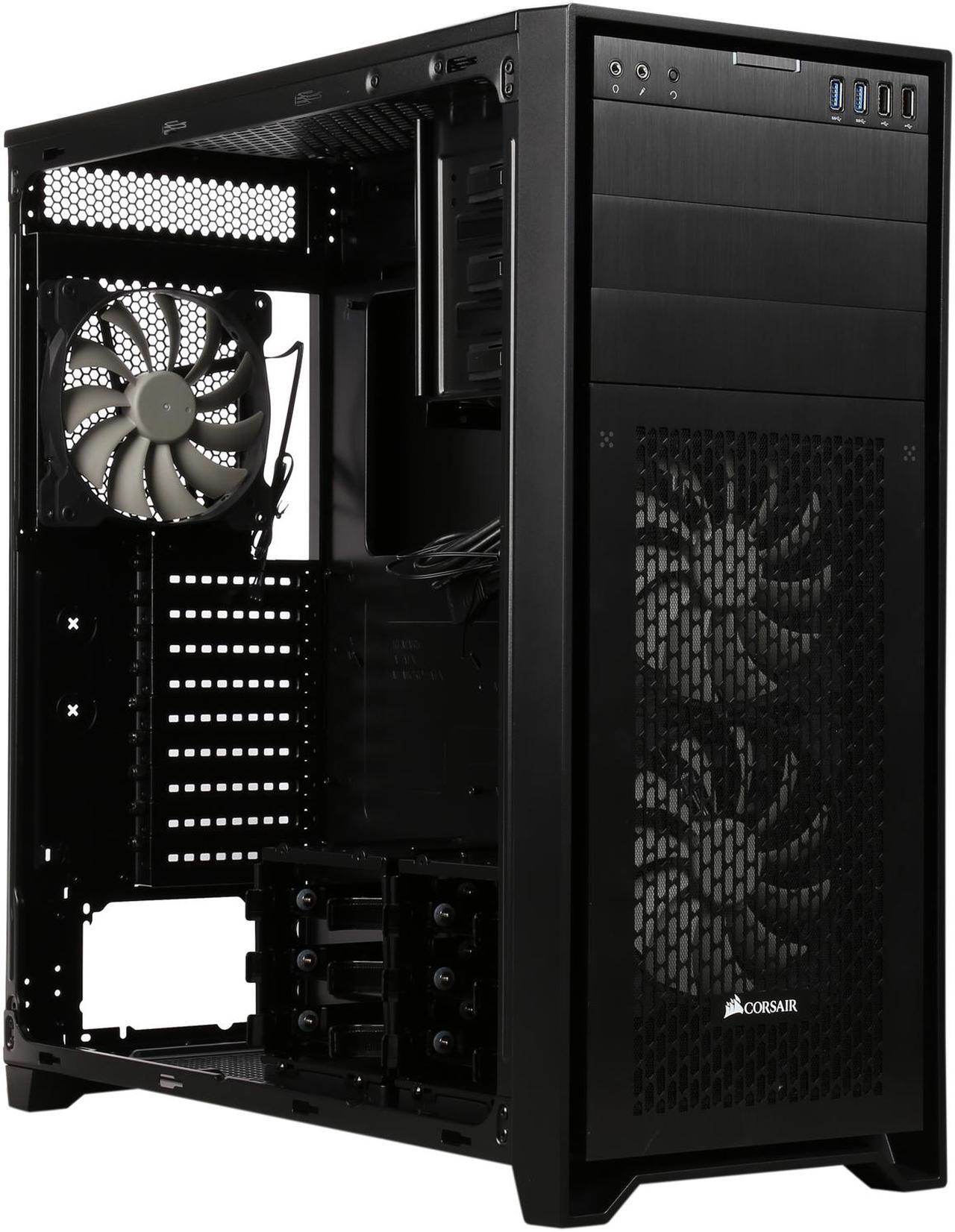Alt view image 9 of 12 - Corsair Obsidian Series 750D Airflow CC-9011078-WW Black Brushed Aluminum and Steel ATX Full Tower Computer Case