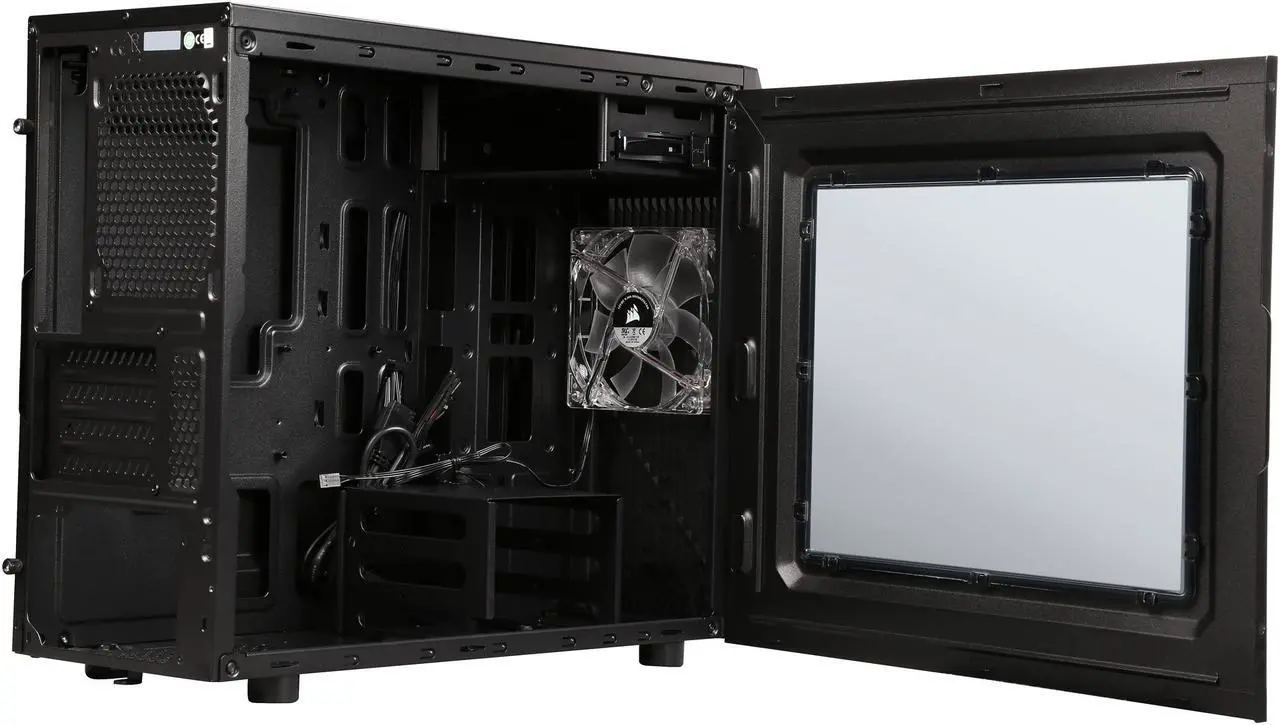 Alt view image 6 of 8 - Corsair Carbide Series SPEC-M2 Black Micro ATX Computer Case