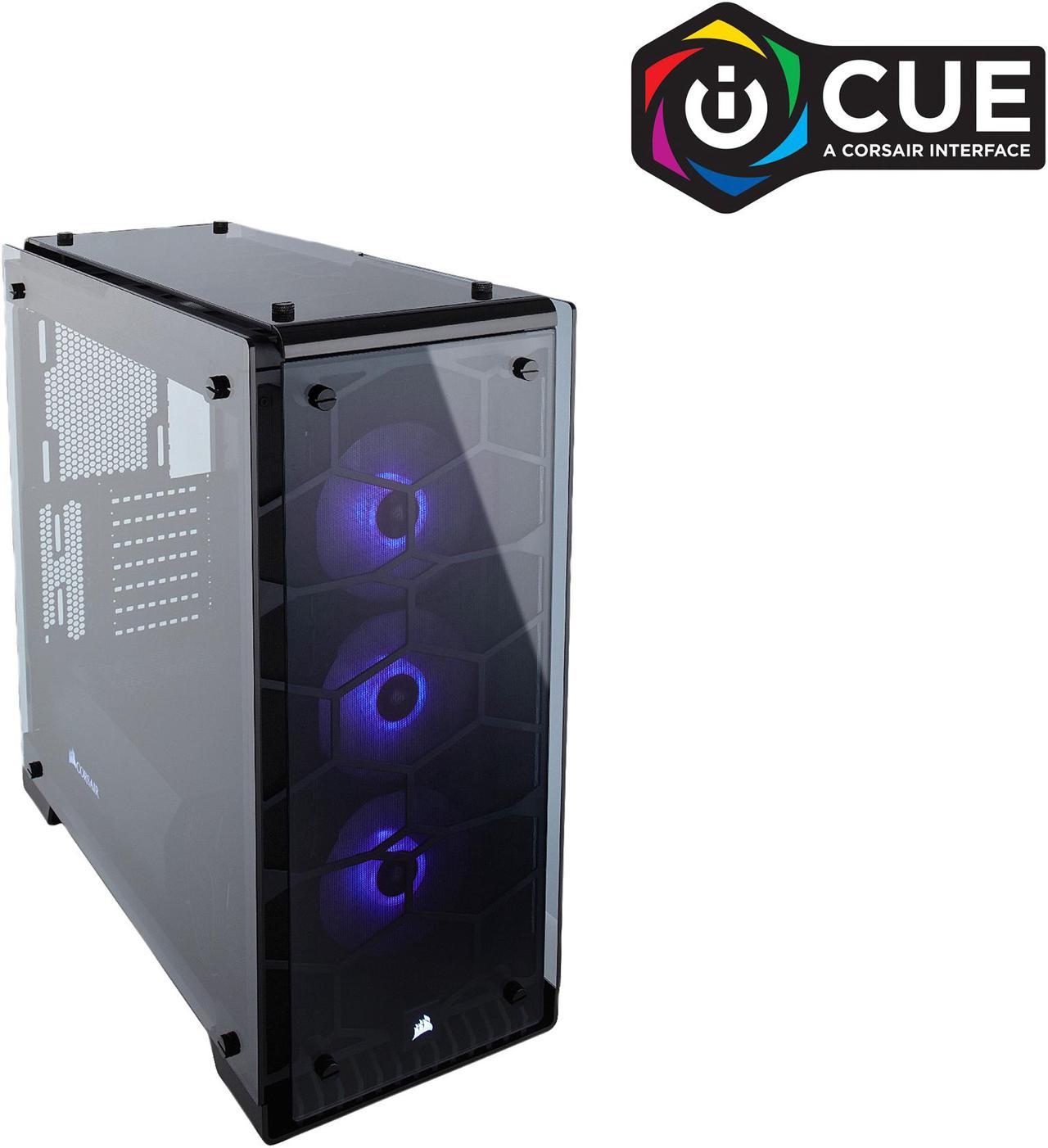 Corsair Crystal Series 570X RGB CC-9011098-WW Steel / Tempered Glass ATX Mid Tower Case