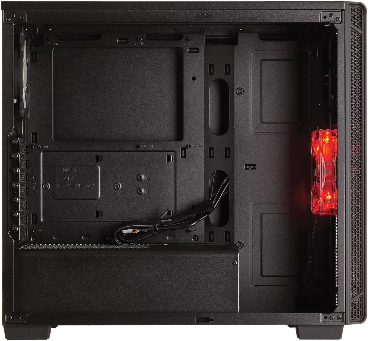 Alt view image 8 of 18 - Corsair Carbide Series 270R CC-9011105-WW Black Steel Windowed ATX Mid Tower Computer Case