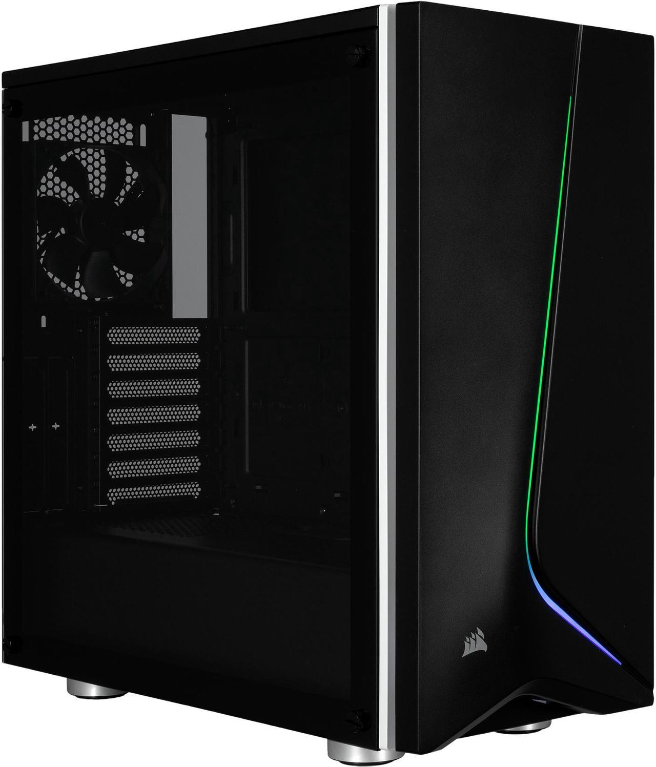 Corsair Carbide Series SPEC-06 RGB CC-9011146-WW Black Steel / Plastic / Tempered Glass ATX Mid Tower Computer Case